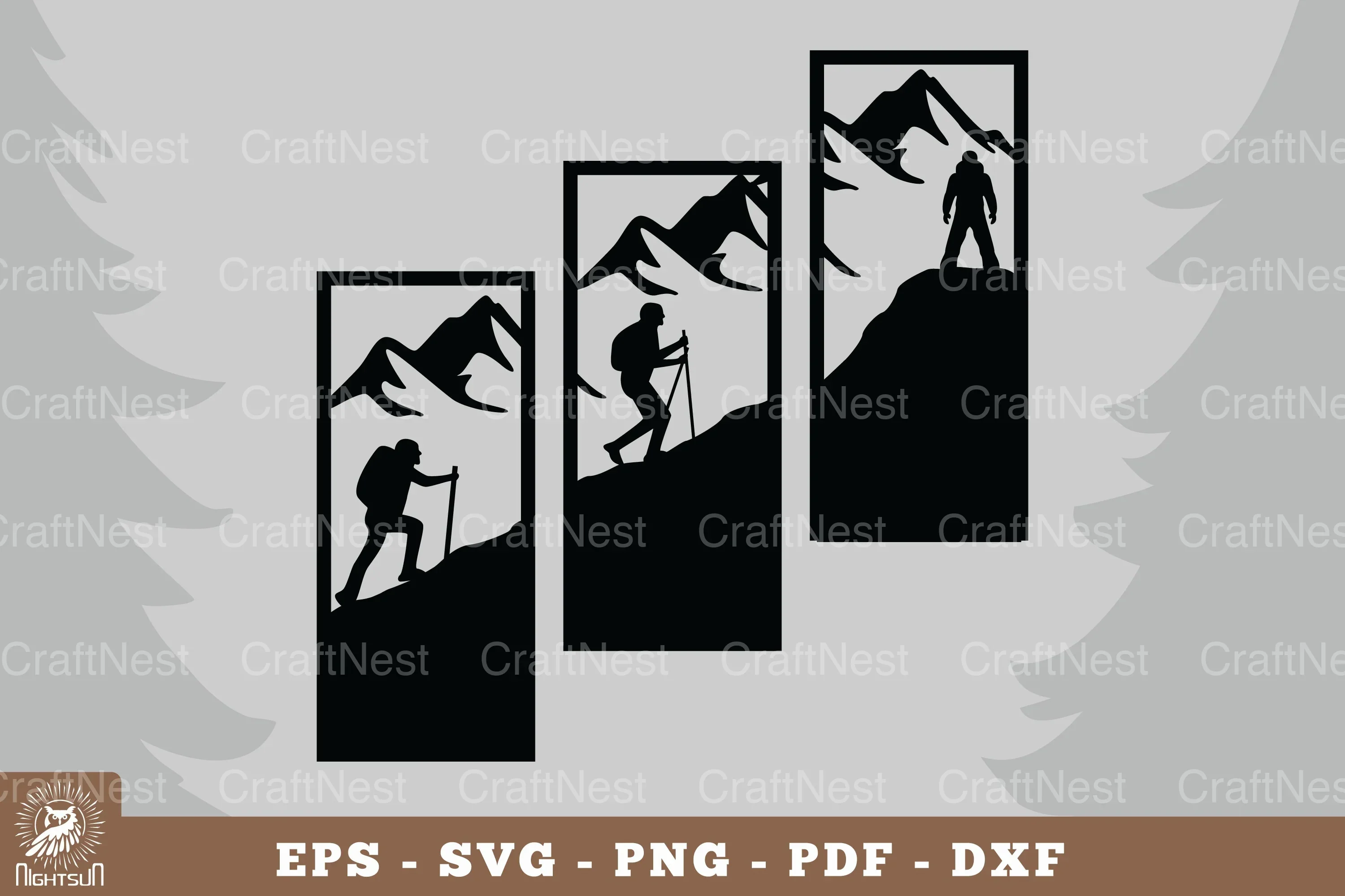 Mountain Climbing Home Decor Clipart Bundle