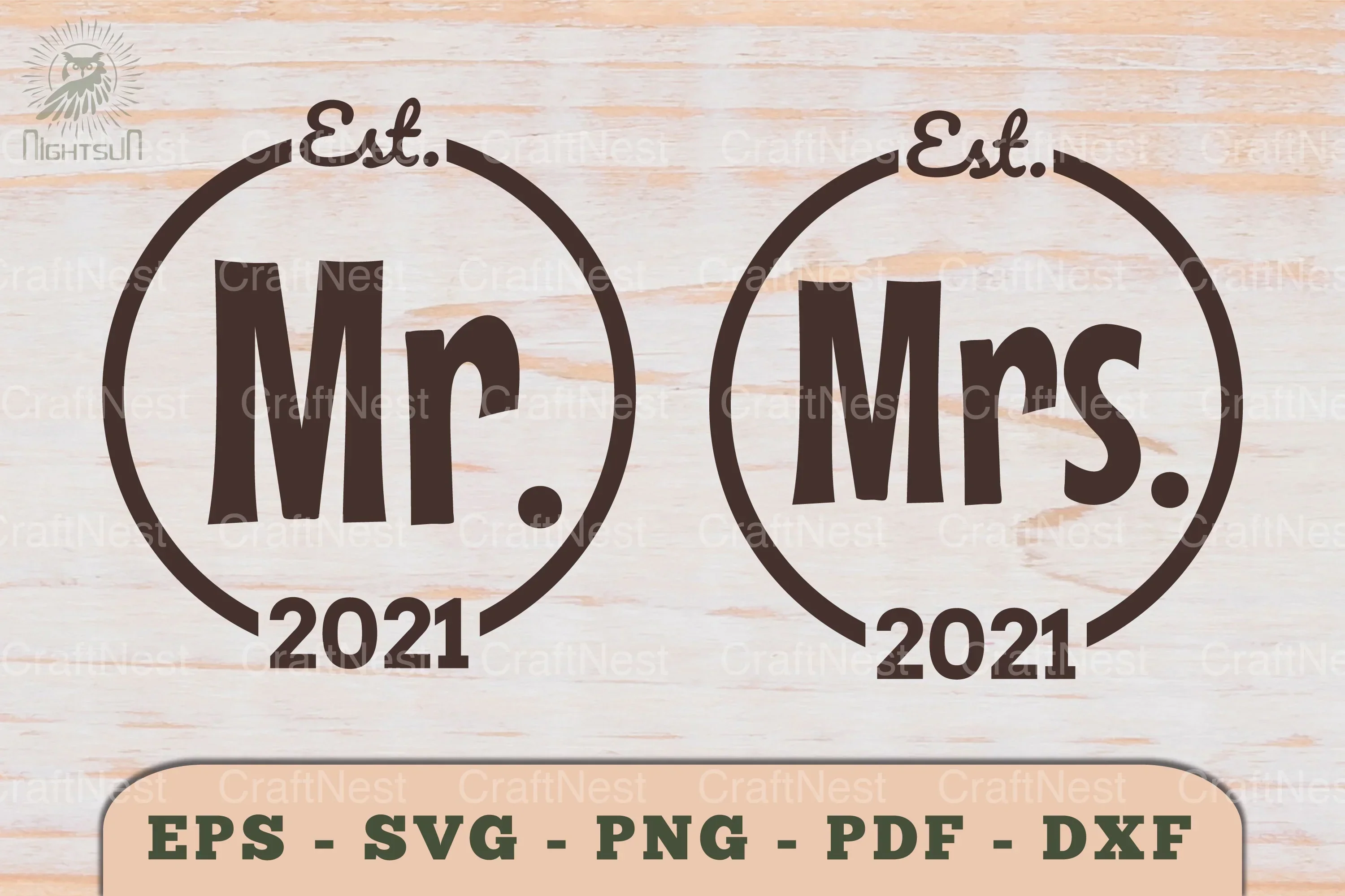 Mr and Mrs Love Couple SVG Bundle