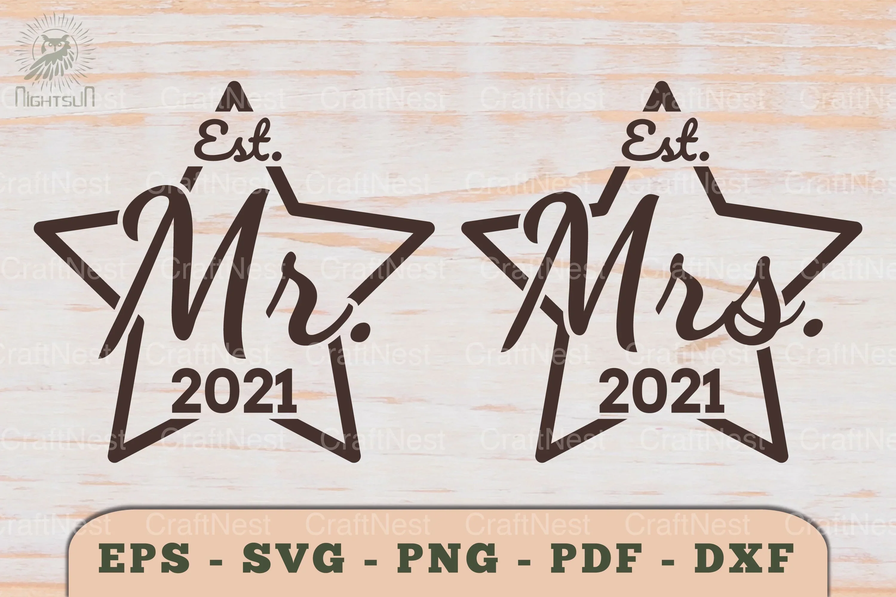 Mr and Mrs Love Couple SVG Bundle