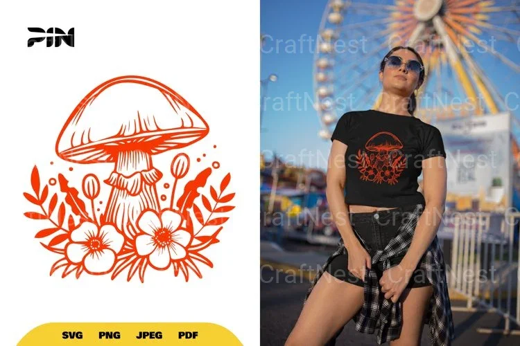Mushroom Nature SVG Bundle
