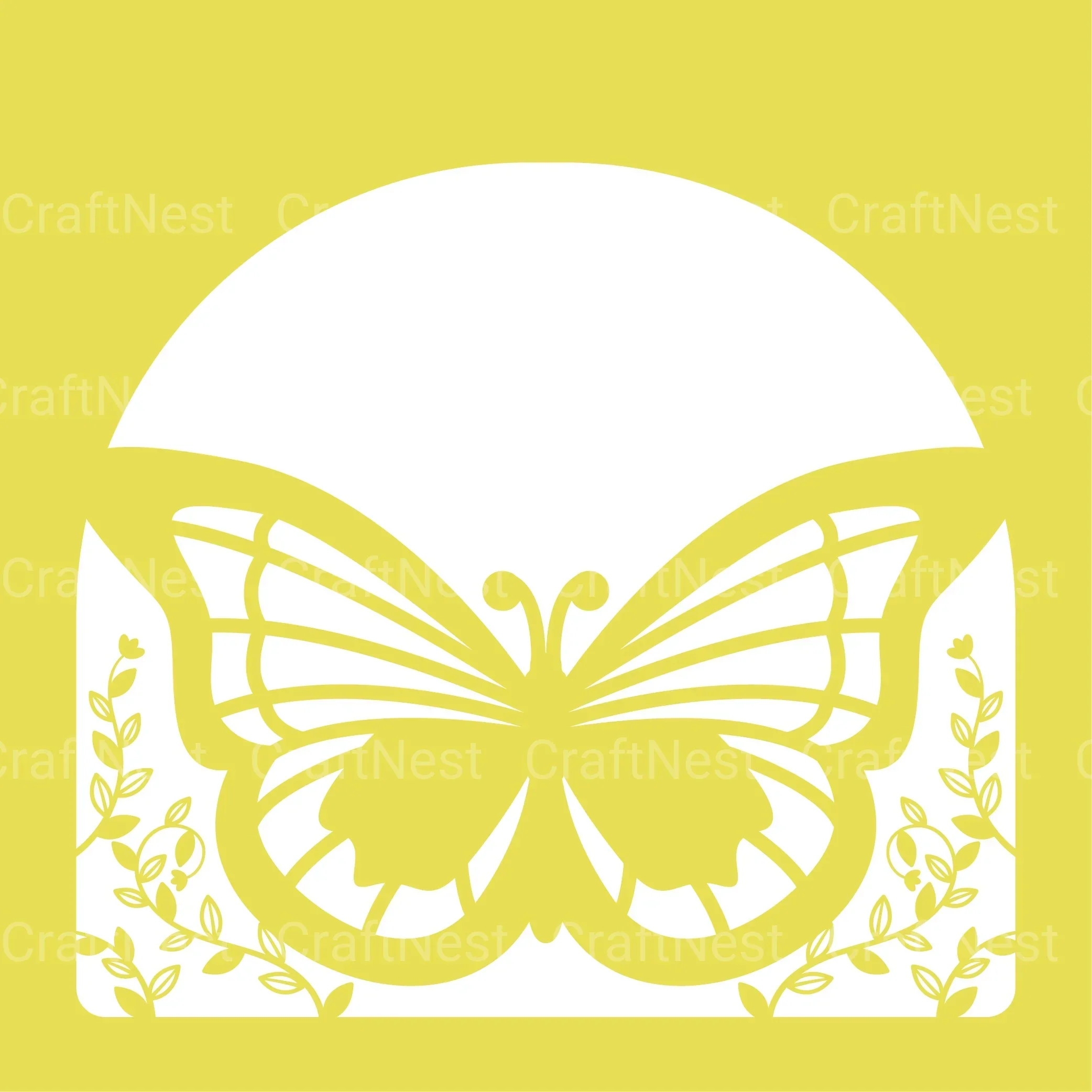 Mystical Butterfly 3D Layered Papercut Clipart Bundle - Image 8