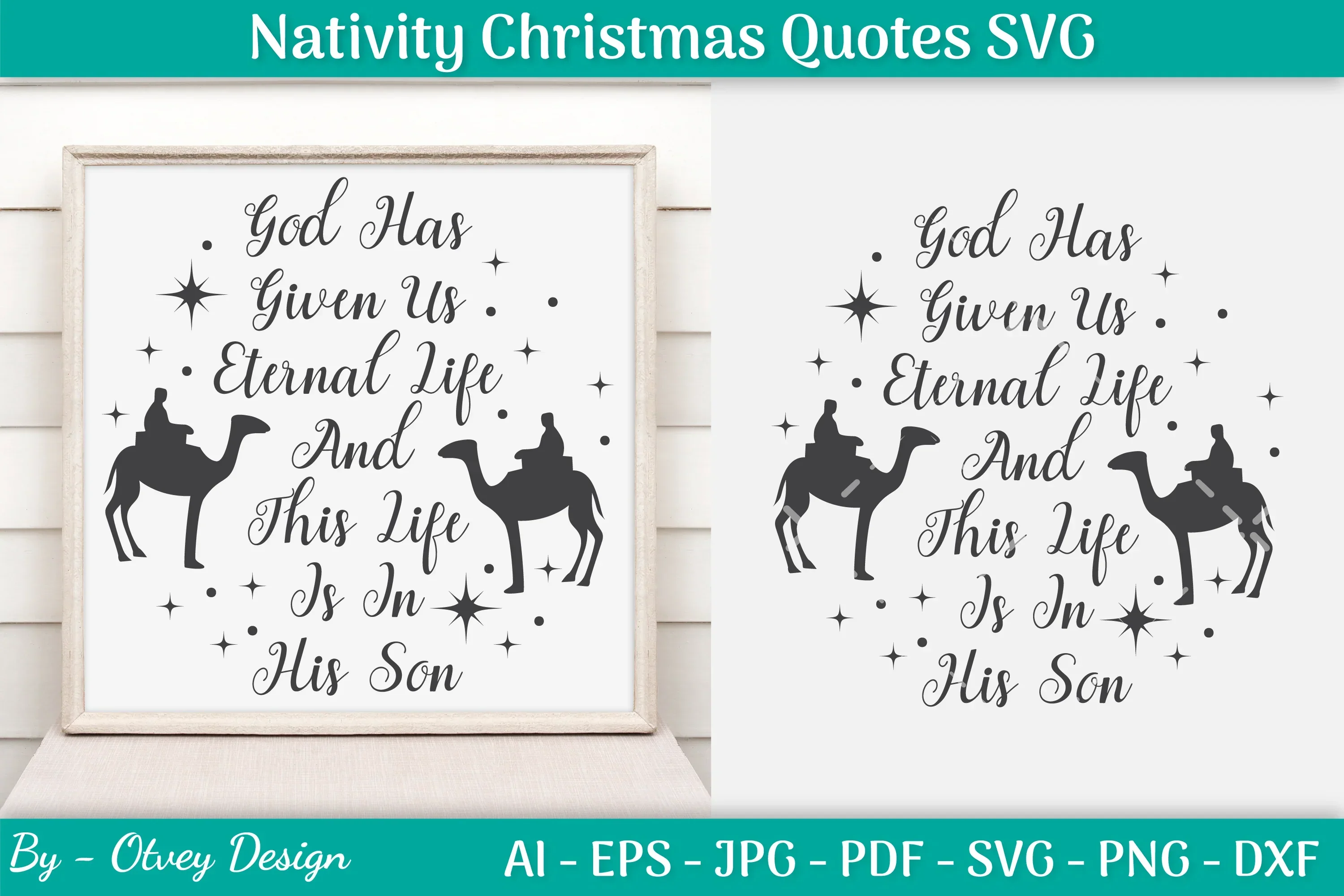 Nativity Christmas Quotes SVG Bundle