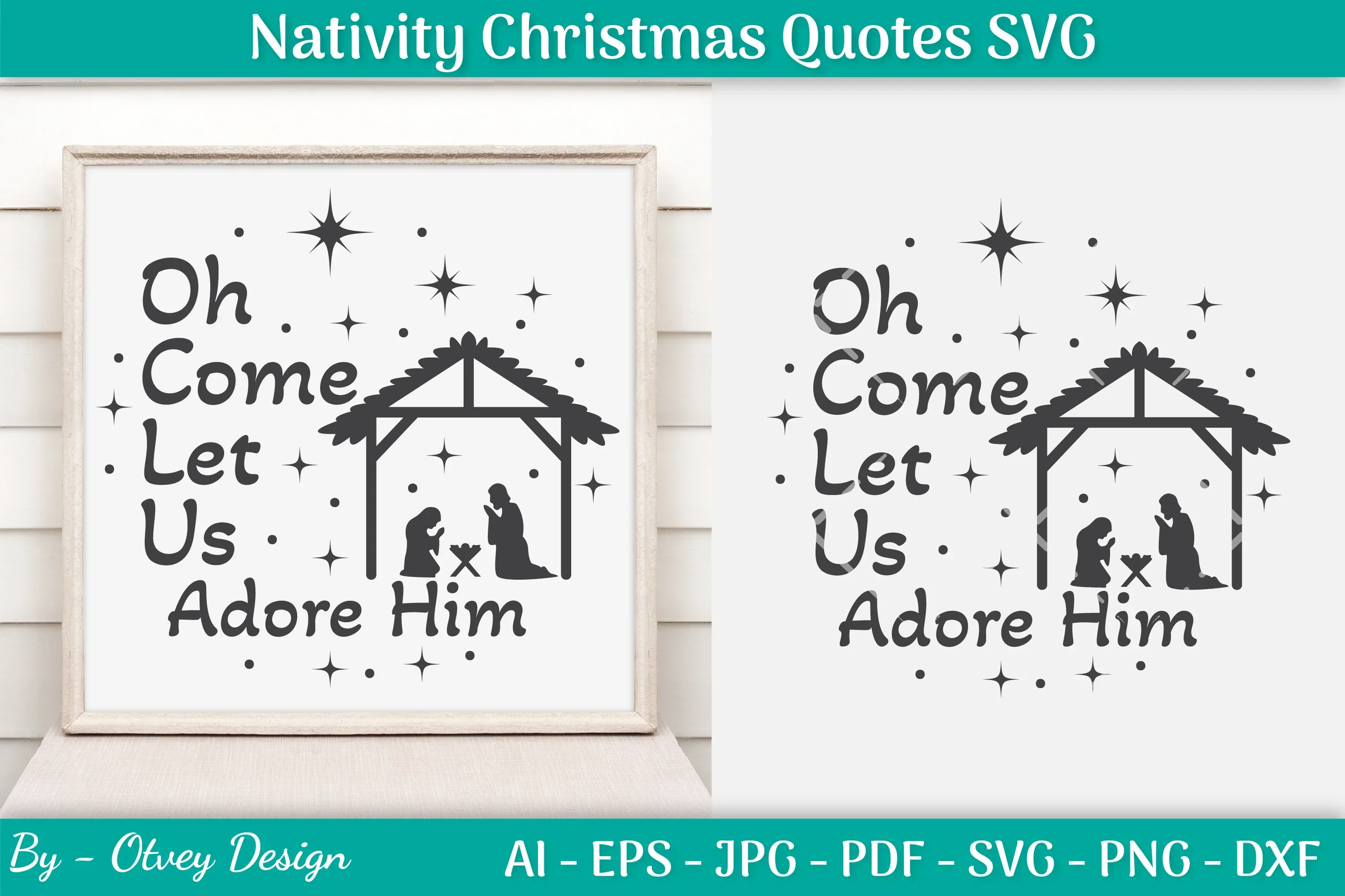 Nativity Christmas Quotes SVG Bundle