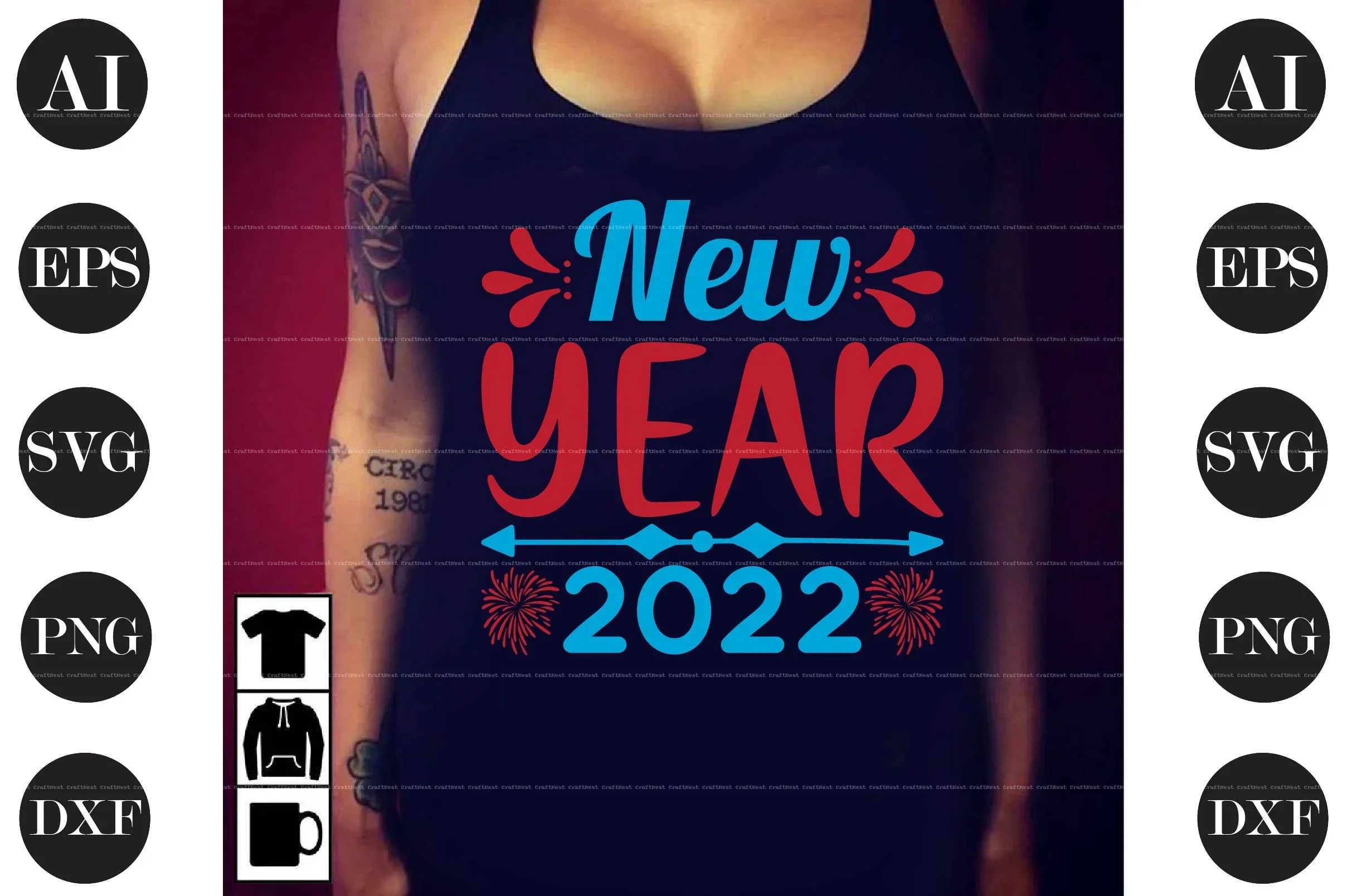 New Year Design SVG Bundle - Image 2