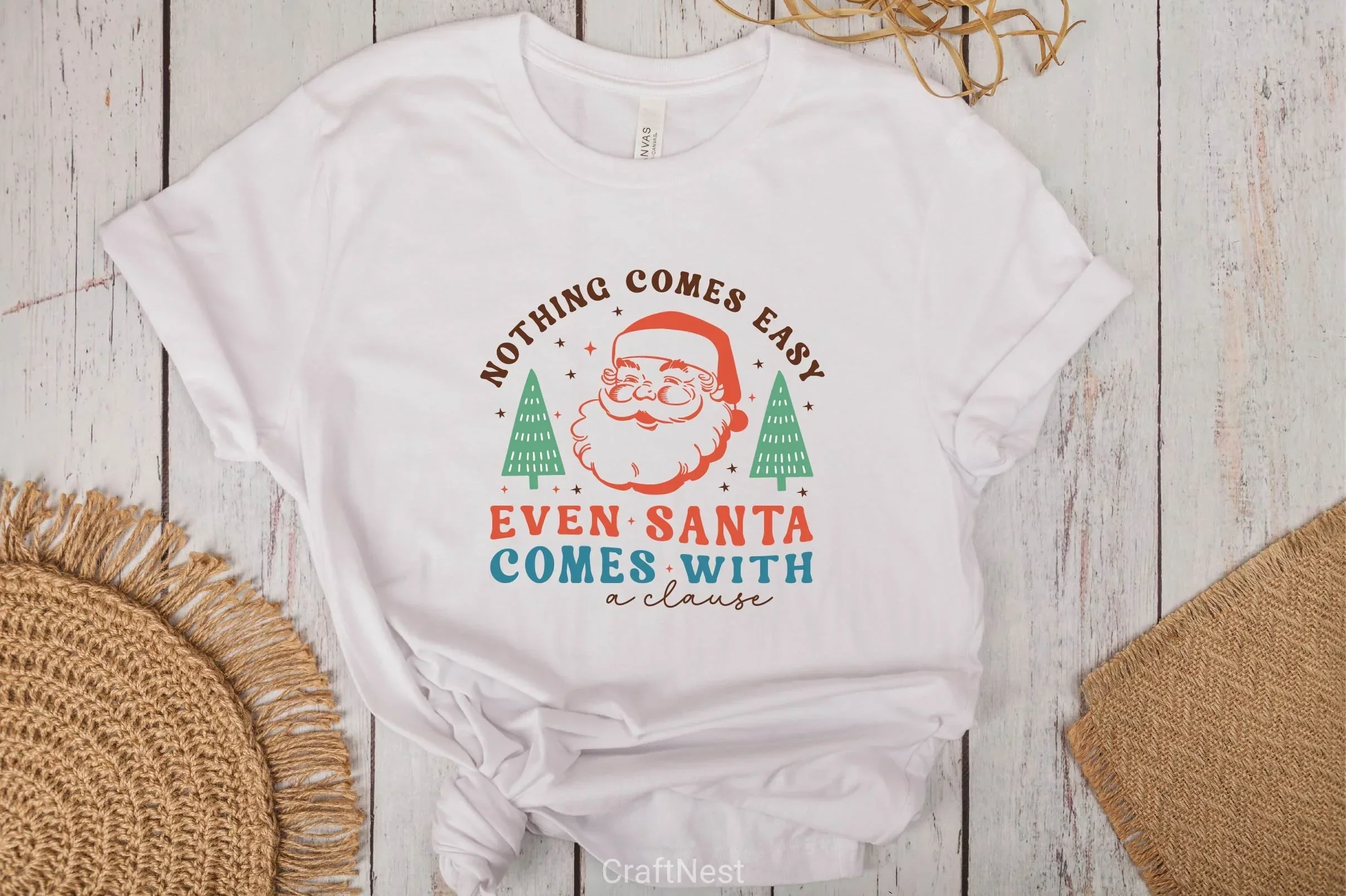Nothing Comes Easy Even Santa Comes With A Clause SVG Bundle - Image 3