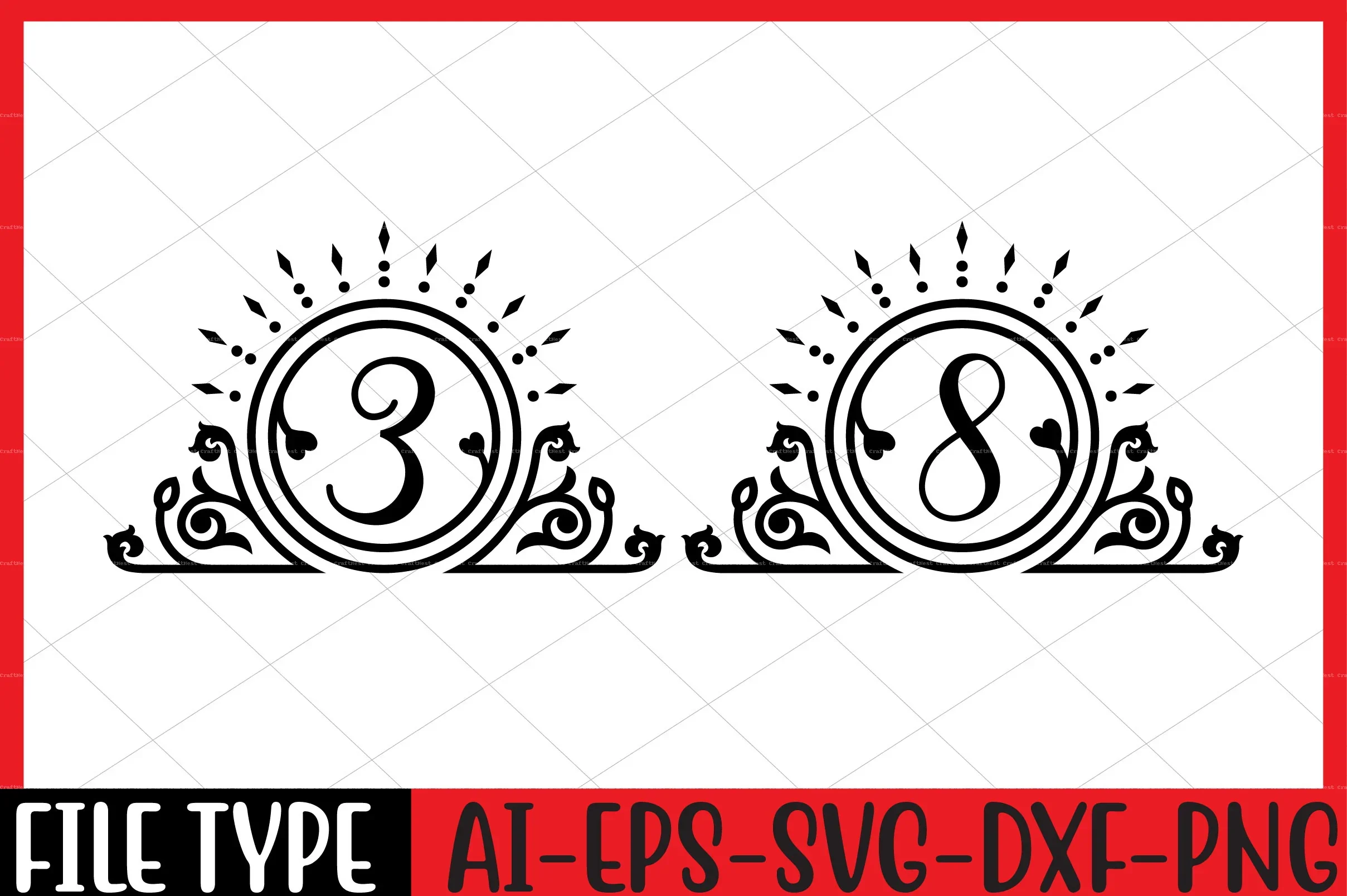 Number SVG Bundle - Image 7