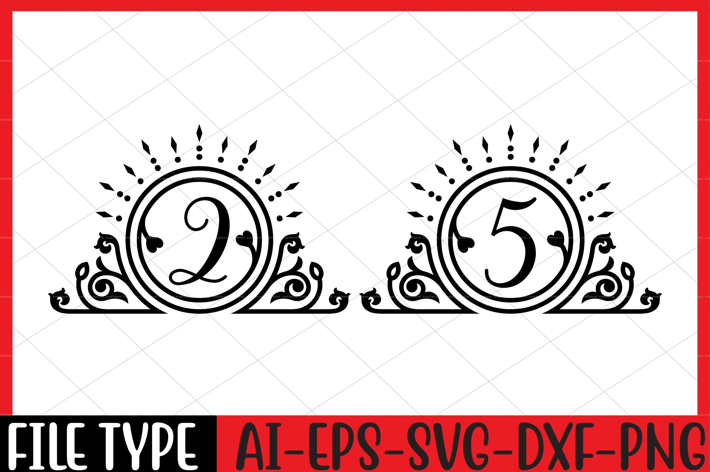 Number SVG Bundle - Image 9