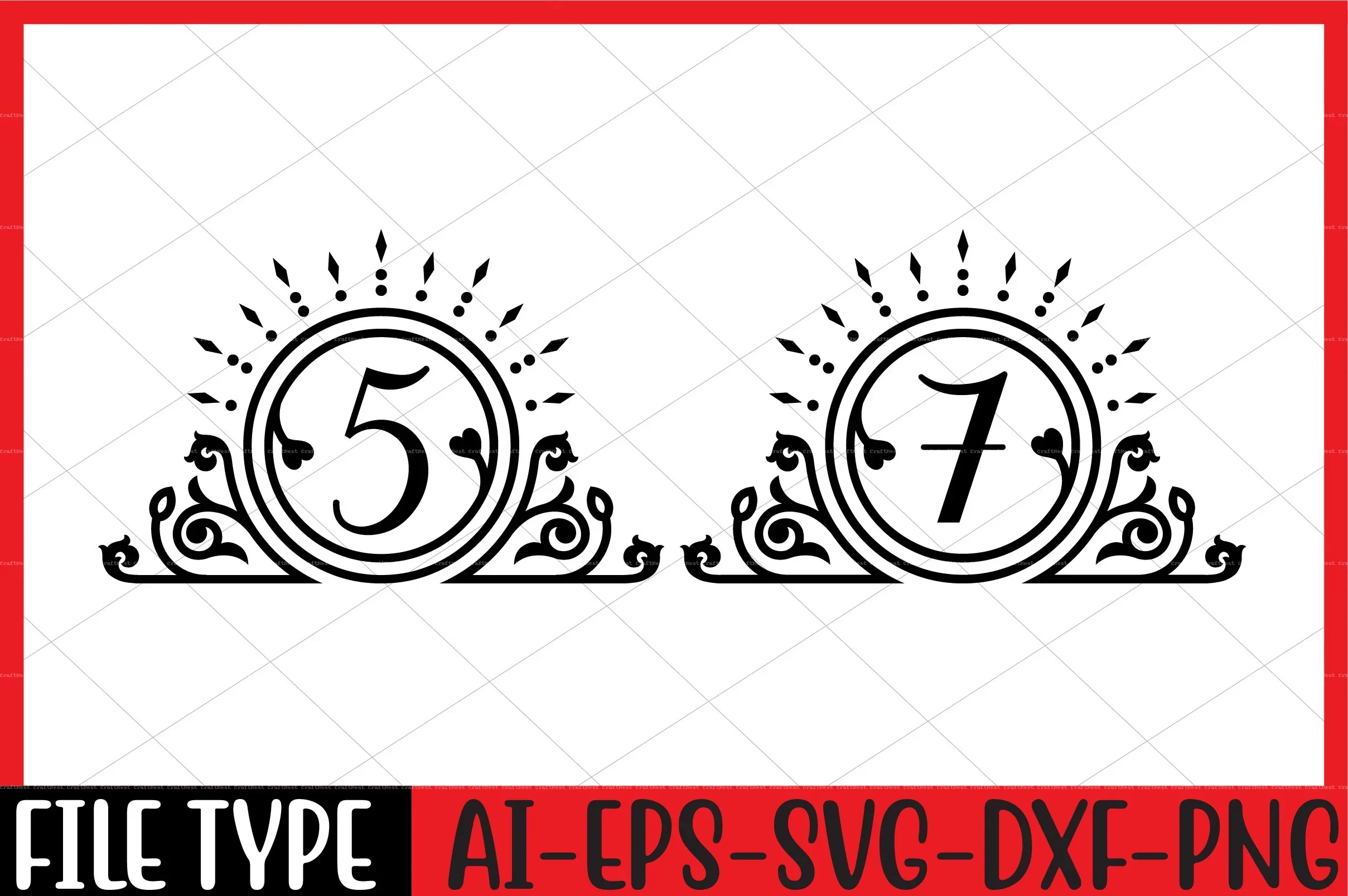 Number SVG Bundle - Image 7