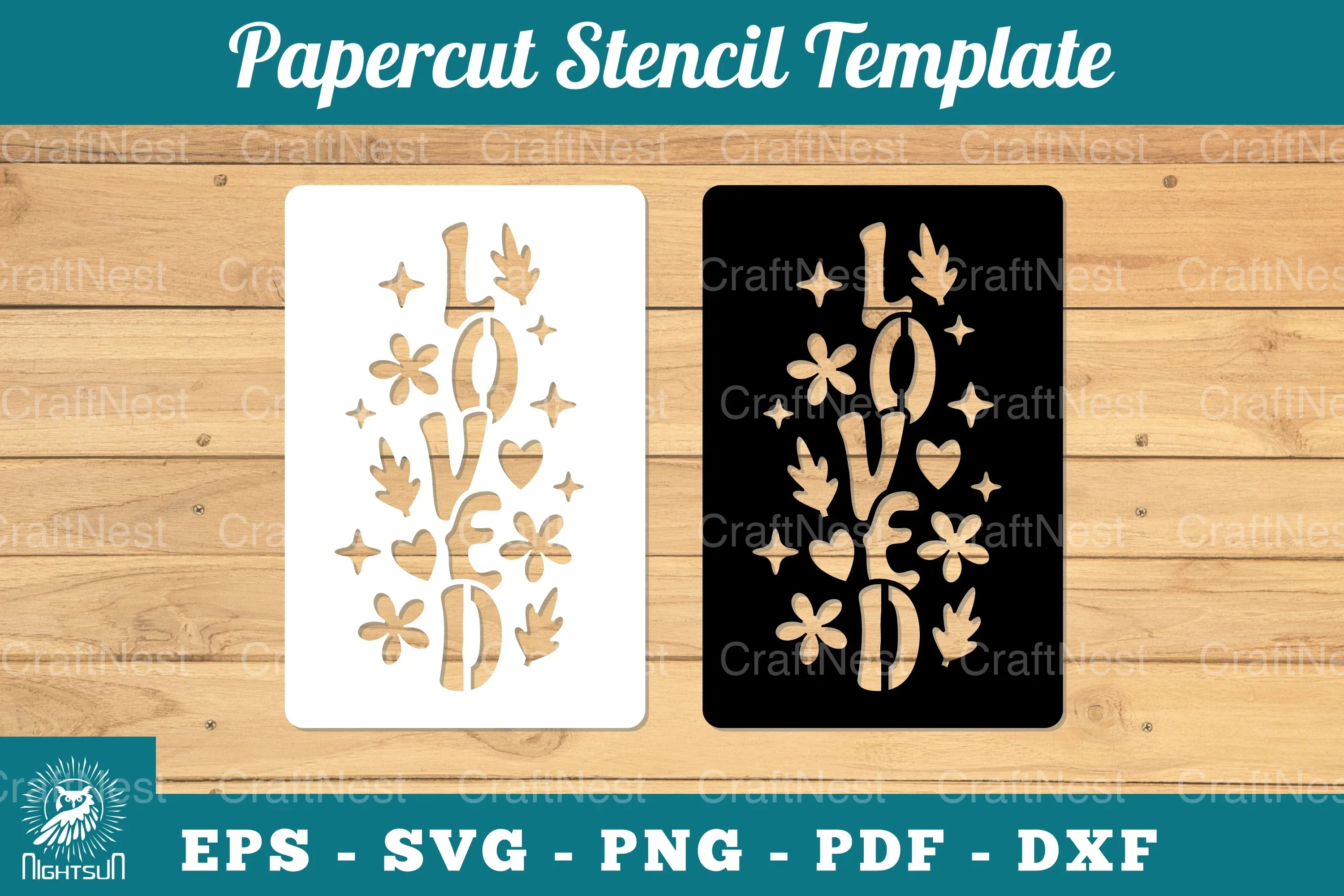 Papercut Stencil SVG Bundle