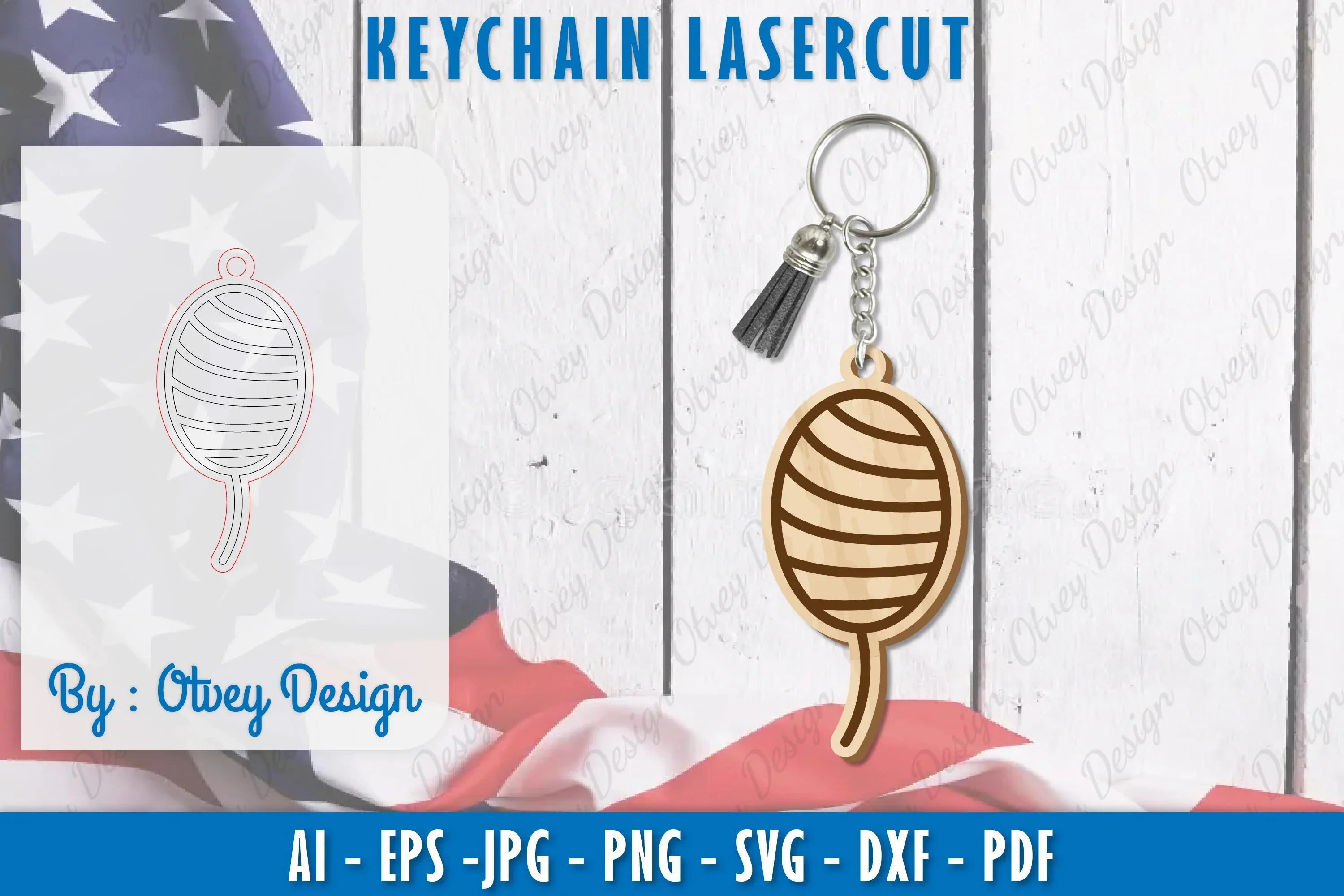 Patriotic Keychain SVG Bundle