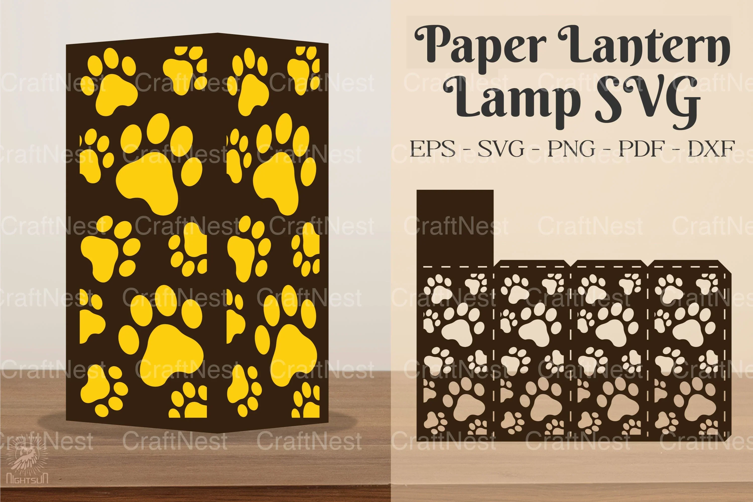 Paw Lamp Clipart Bundle