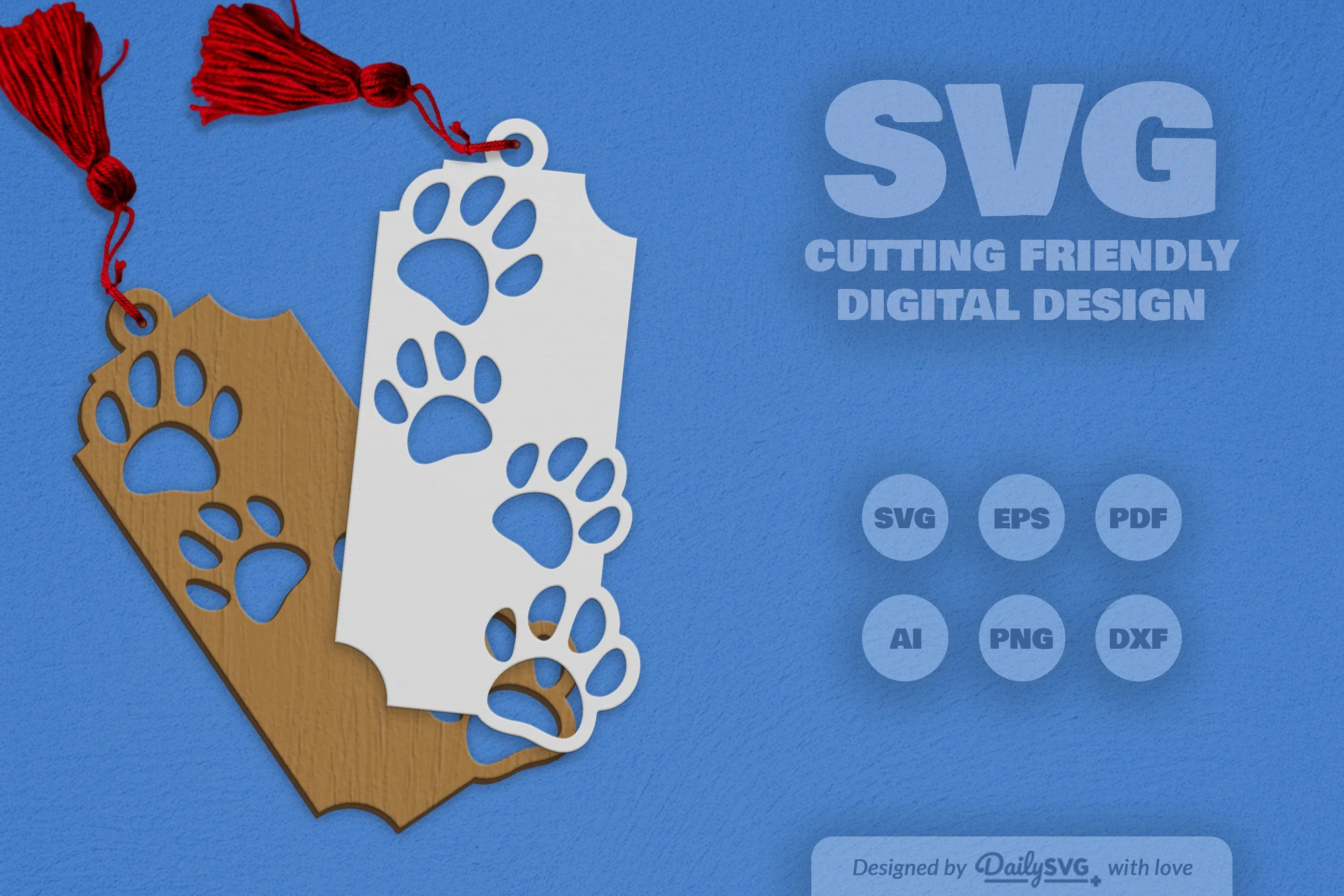 Paw Print SVG Bundle for Crafting - Image 2