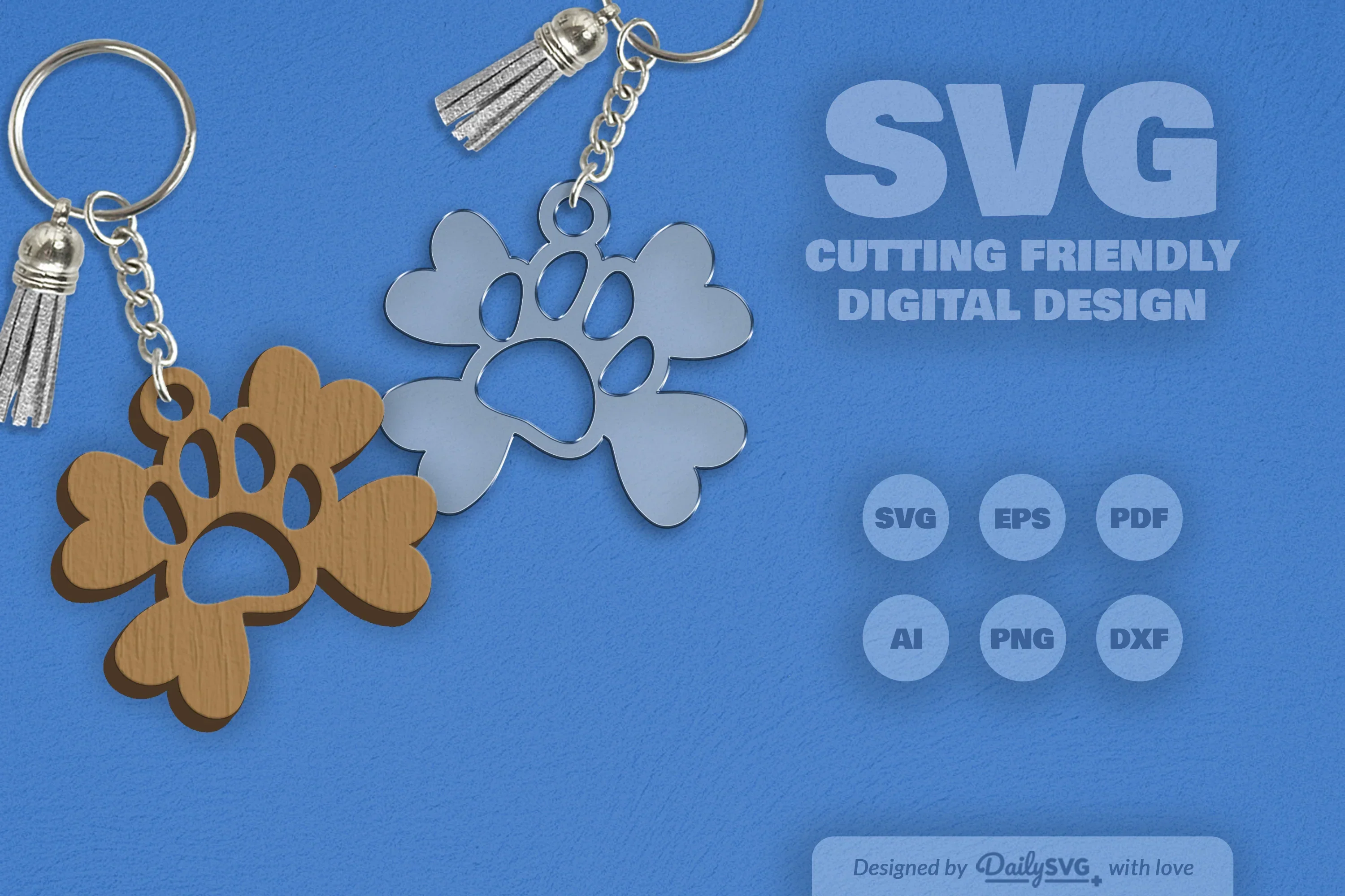 Paw SVG Bundle for Crafting - Image 2