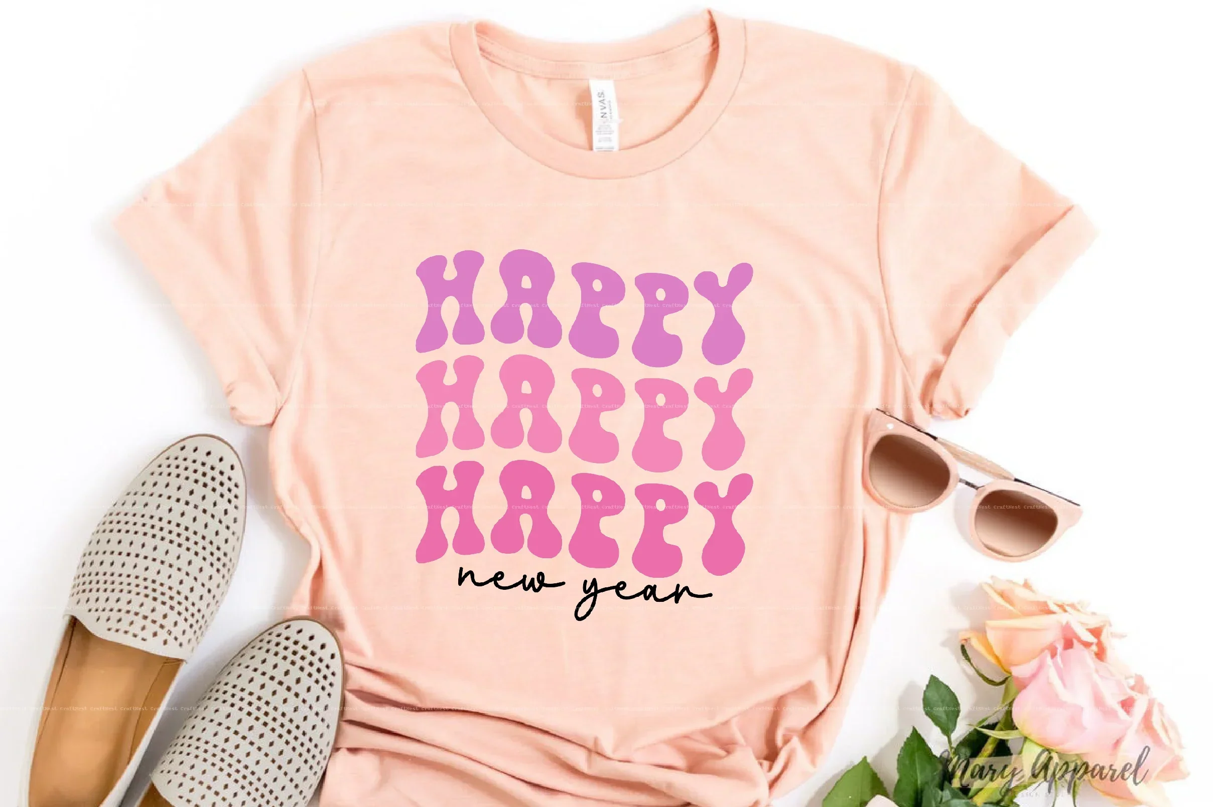 Pink New Year SVG Bundle - Image 2
