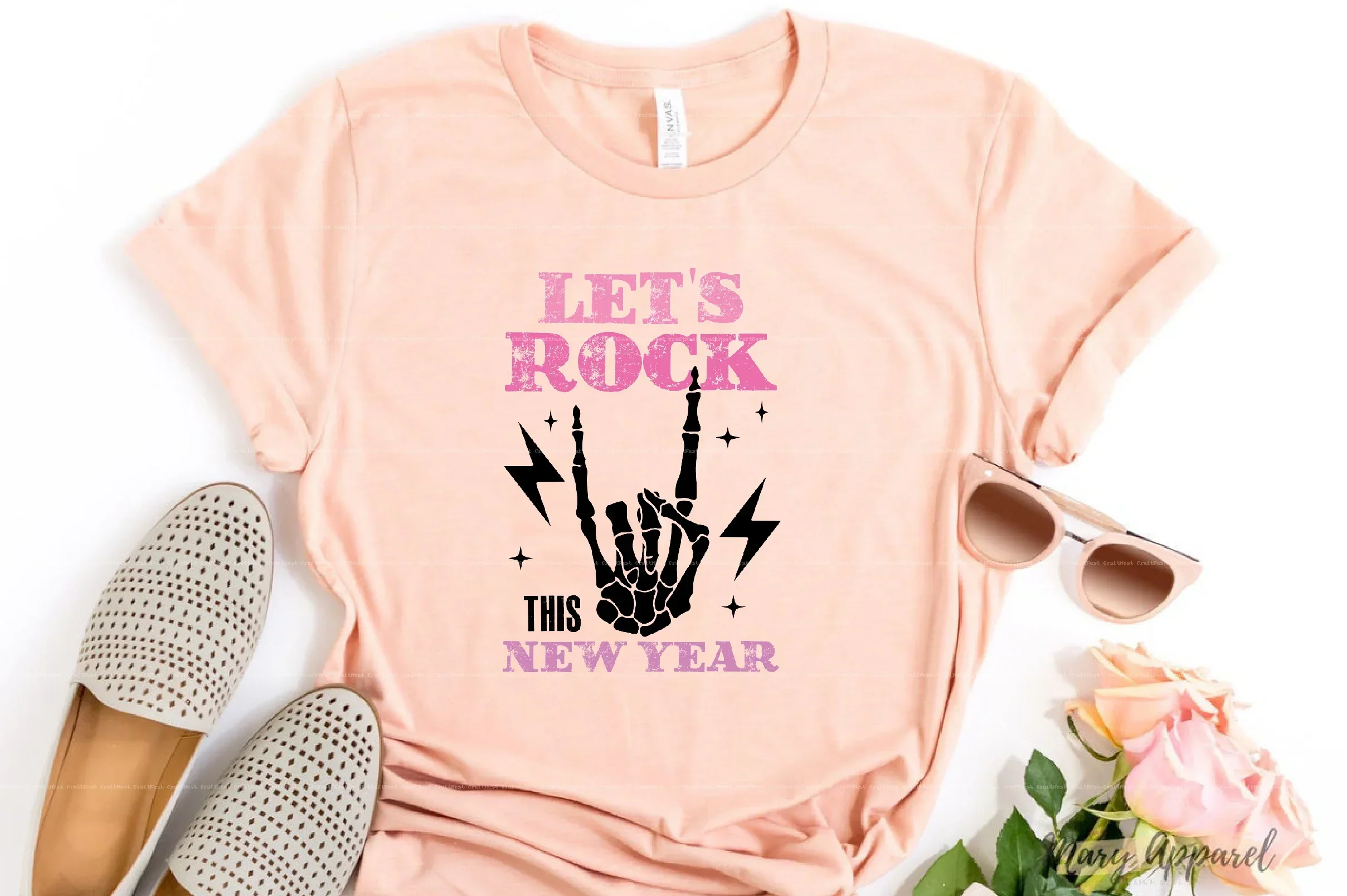 Pink New Year SVG Bundle - Image 6