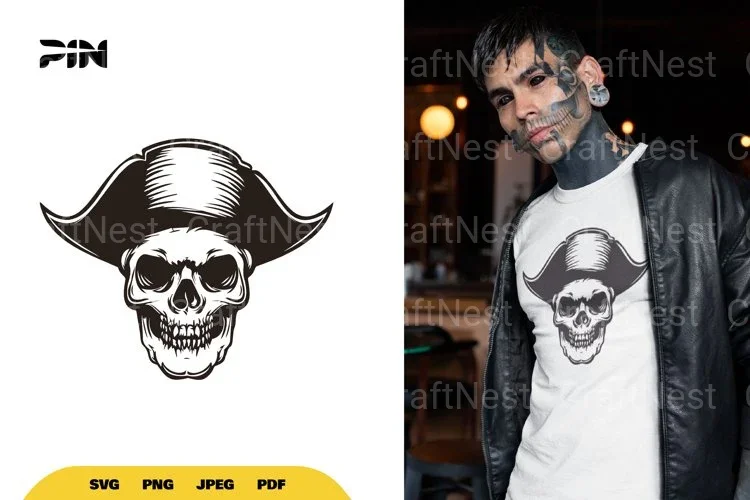 Pirate Skull Head SVG Bundle