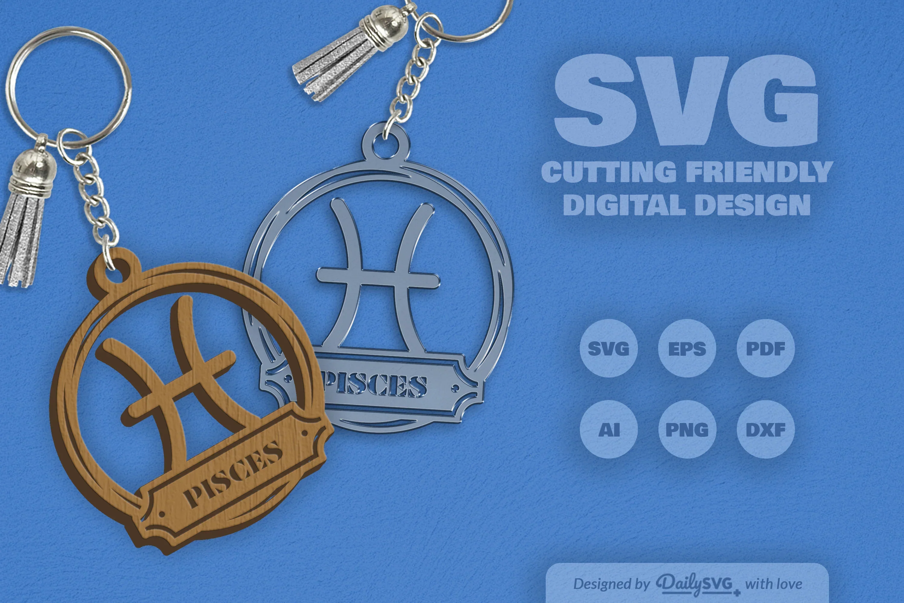Pisces Zodiac Sign SVG Bundle - Image 2