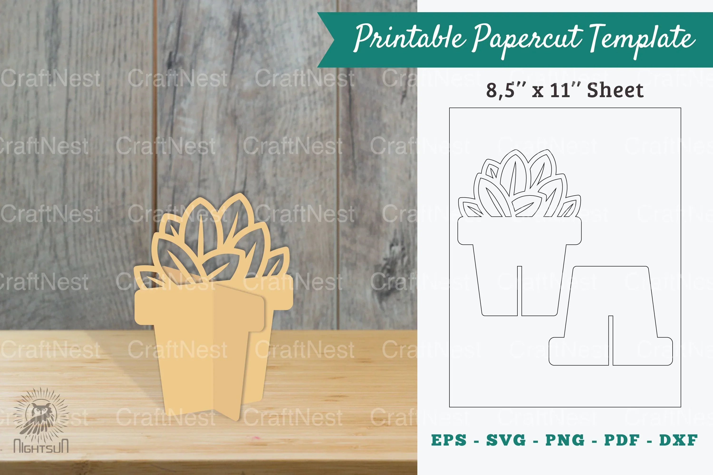 Plant Printable Cut Template Bundle