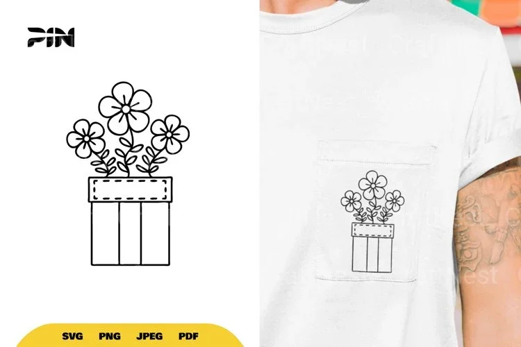Pocket of Flowers SVG Bundle