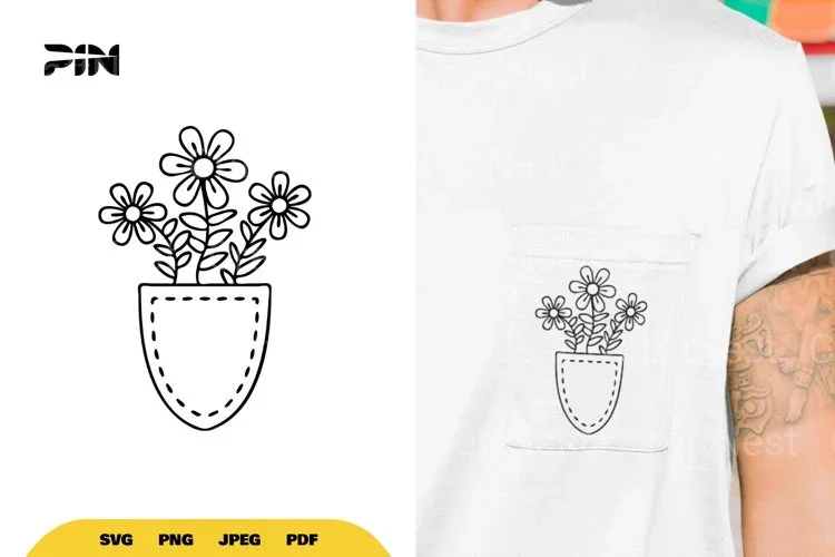 Pocket of Flowers SVG Bundle
