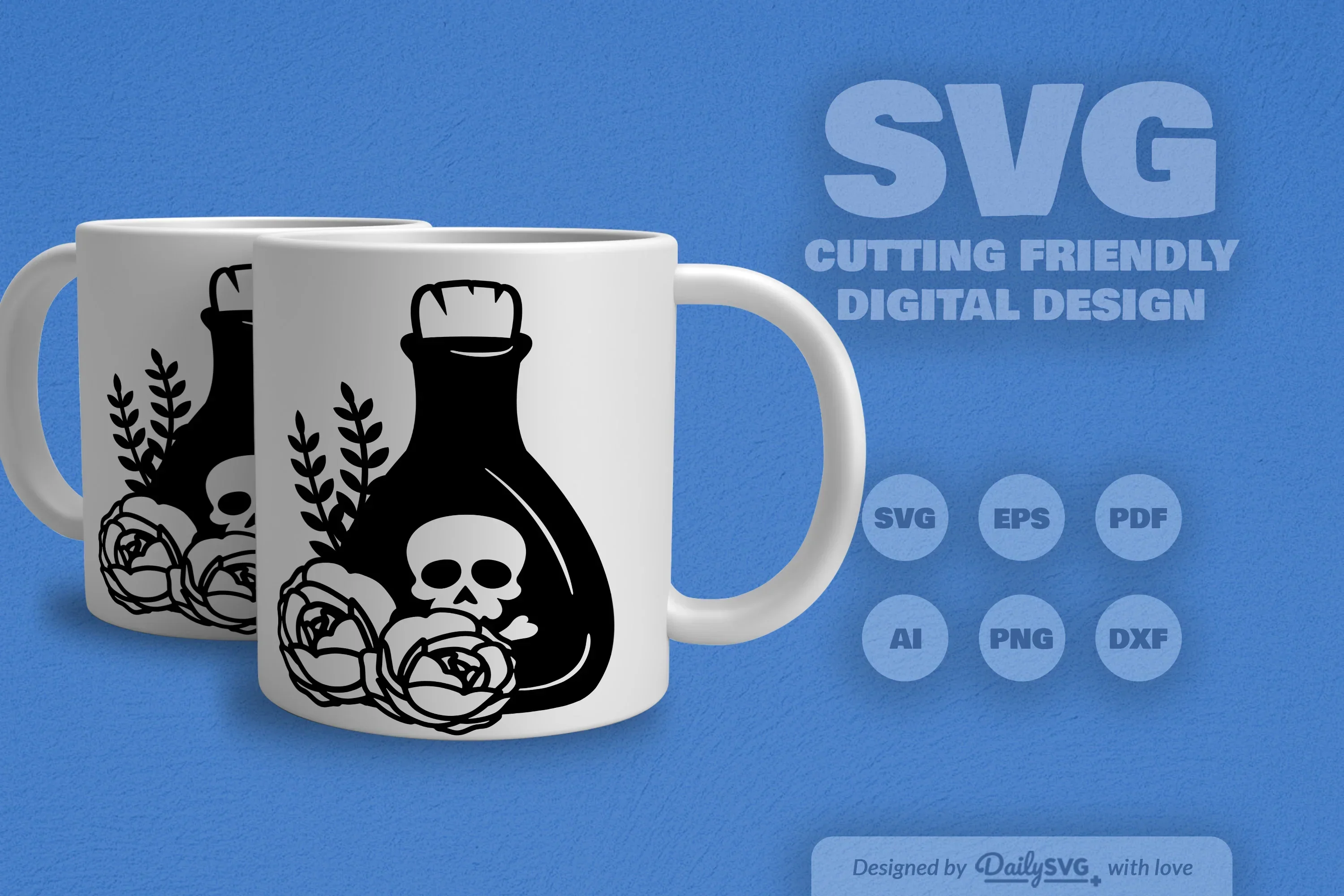 Poison Bottle with Roses Halloween SVG Bundle - Image 5