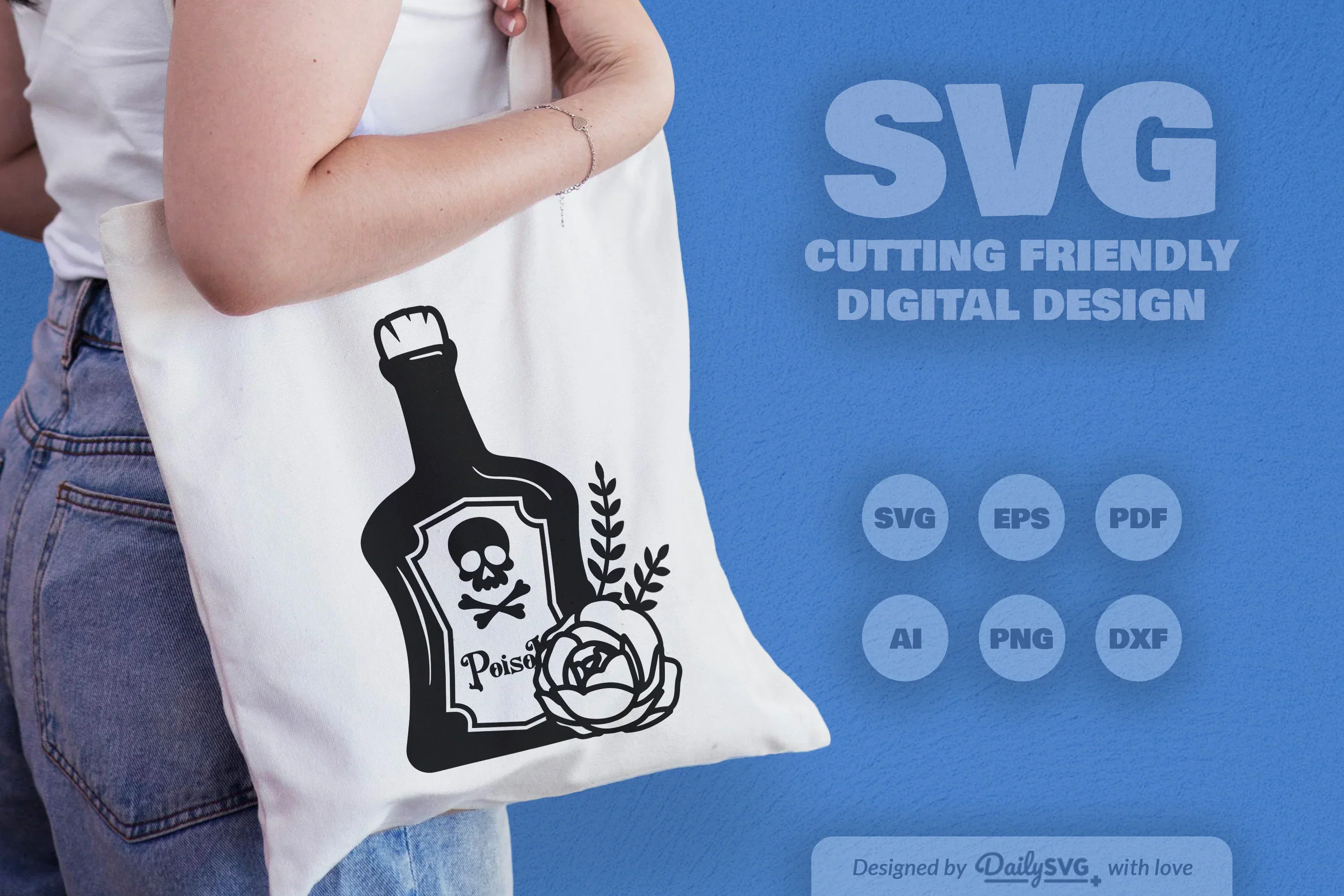 Poison Bottle with Roses Halloween SVG Bundle - Image 4