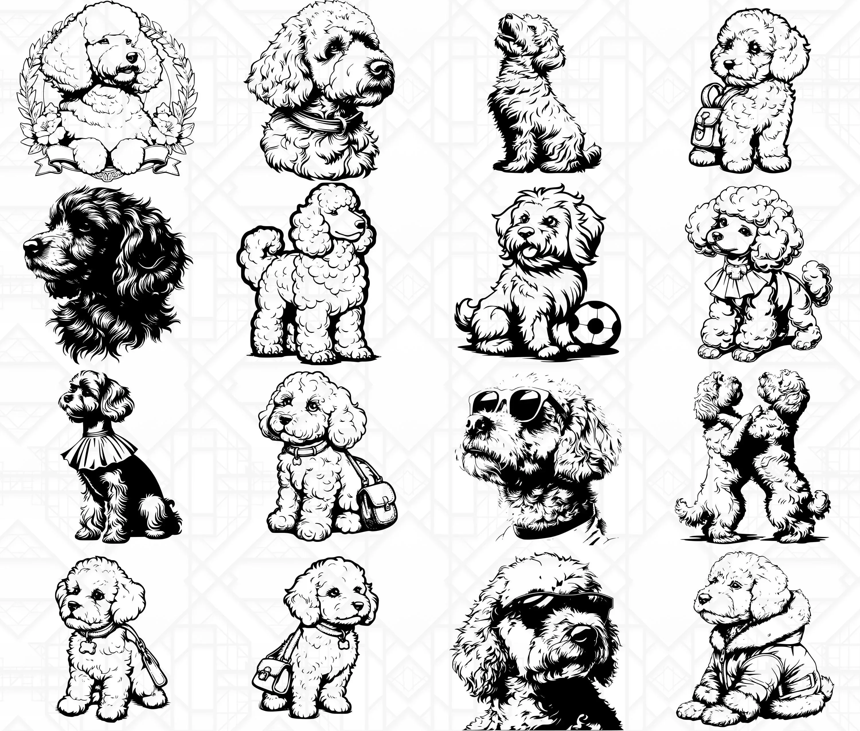Poodle Dog SVG Bundle - Image 3