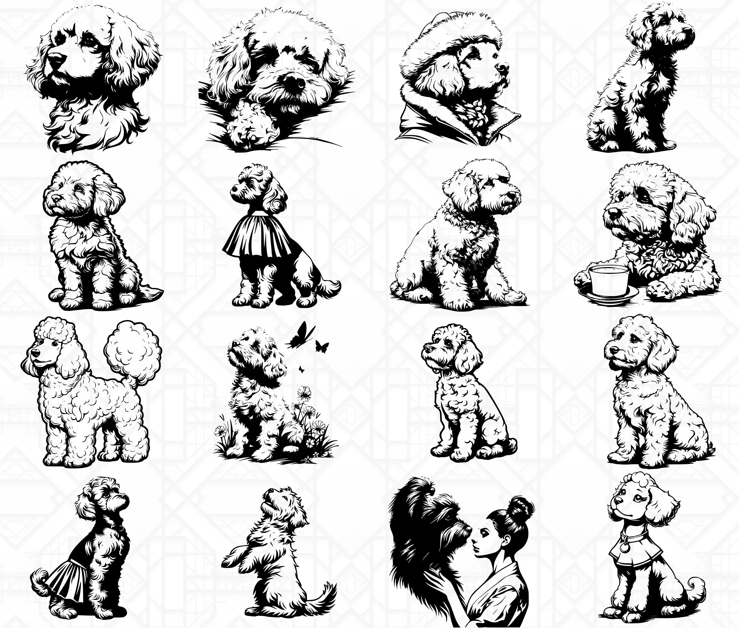 Poodle Dog SVG Bundle - Image 4