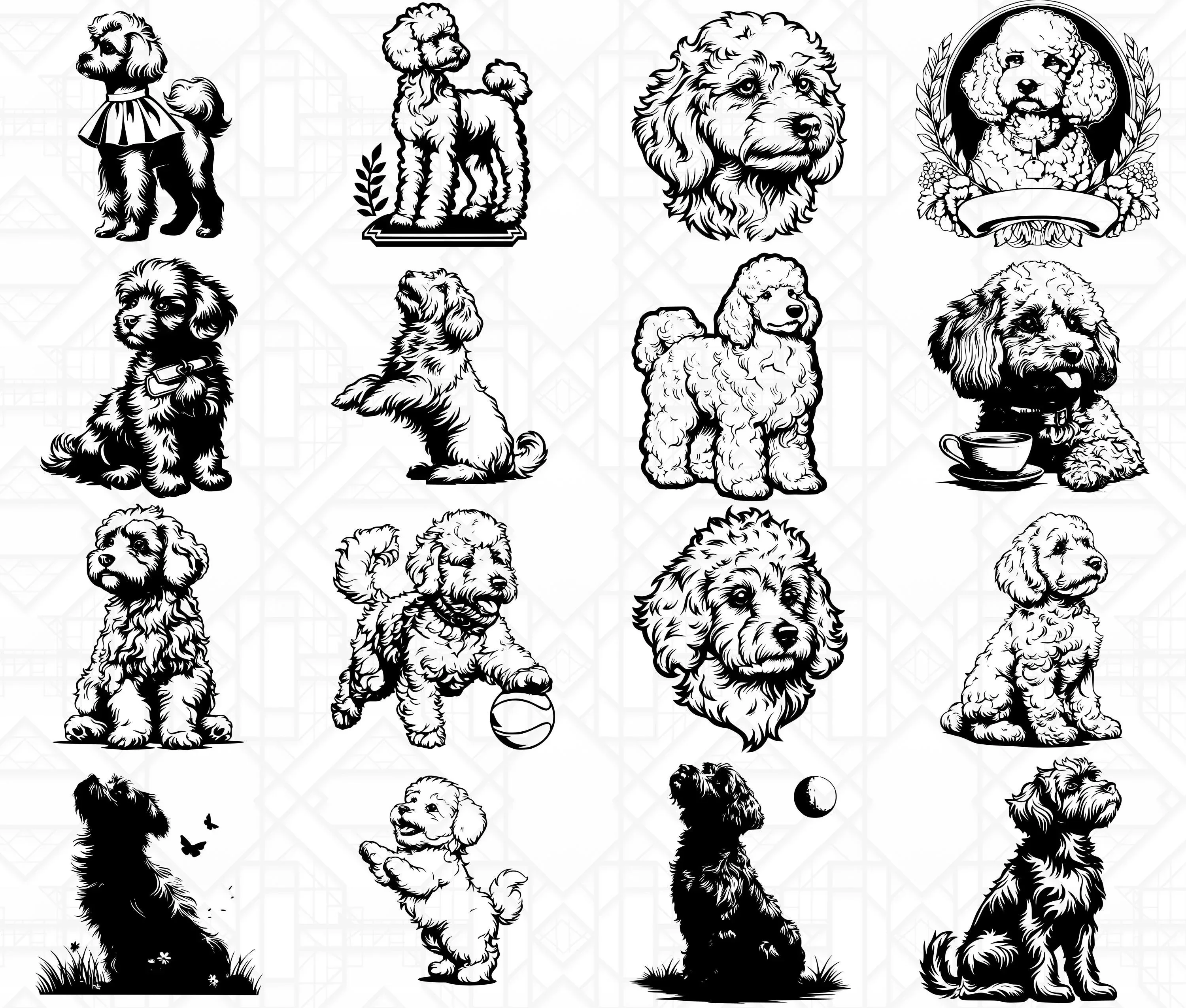 Poodle Dog SVG Bundle - Image 7