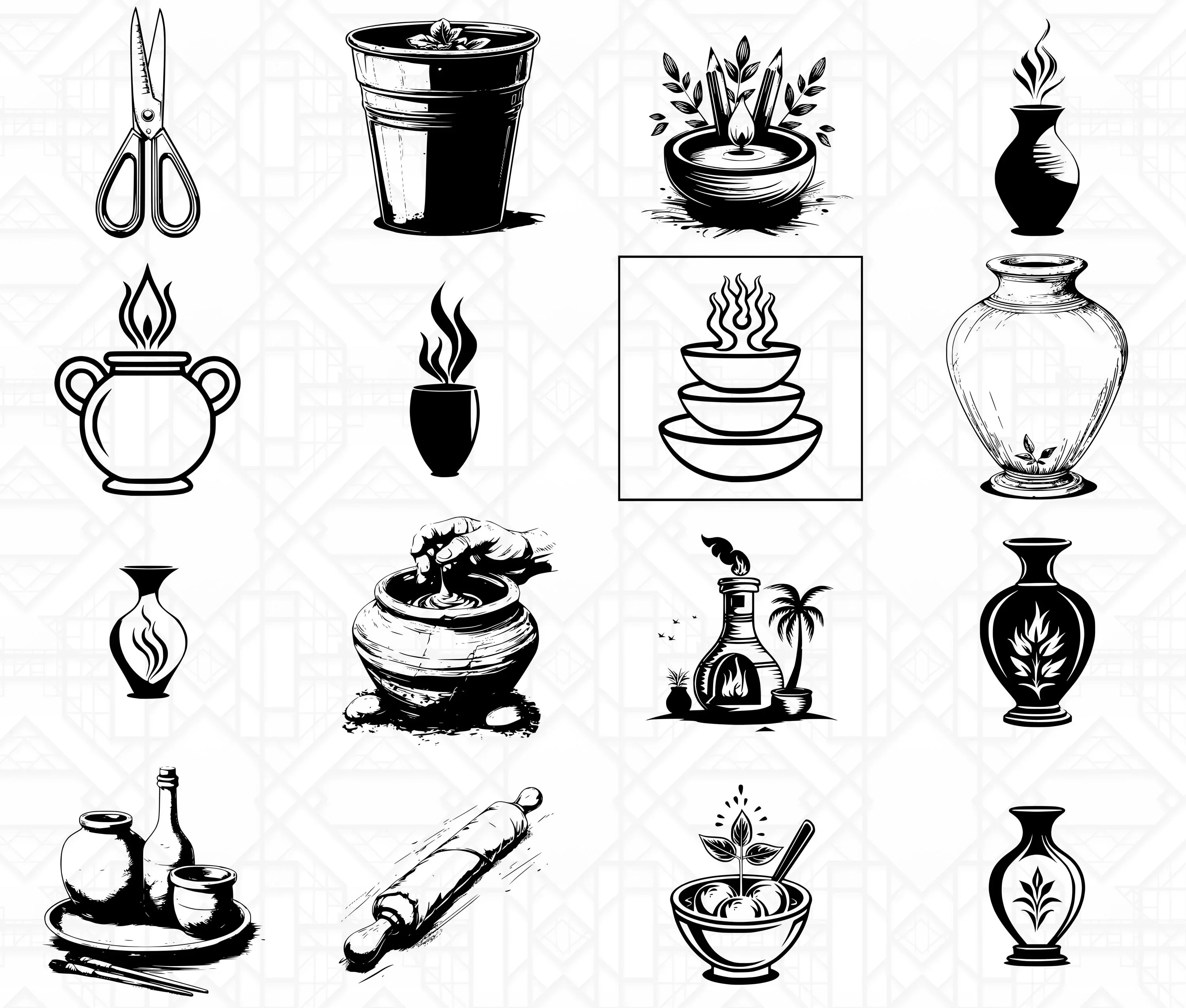 Pottery And Ceramics SVG Bundle - Image 3