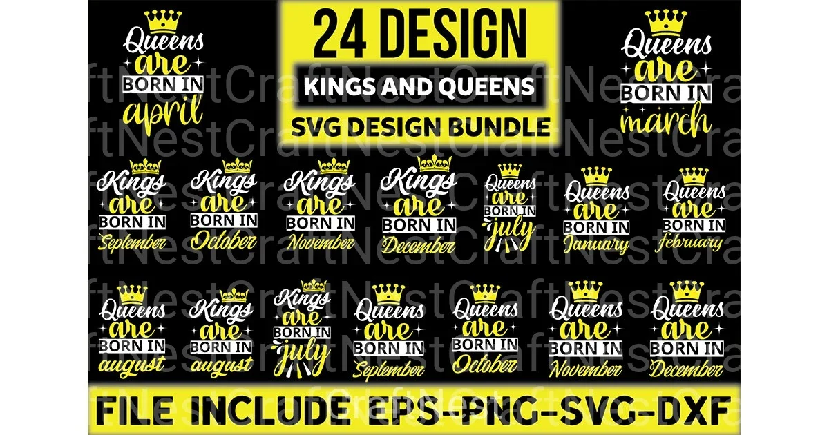 Queens and Kings Design Bundle