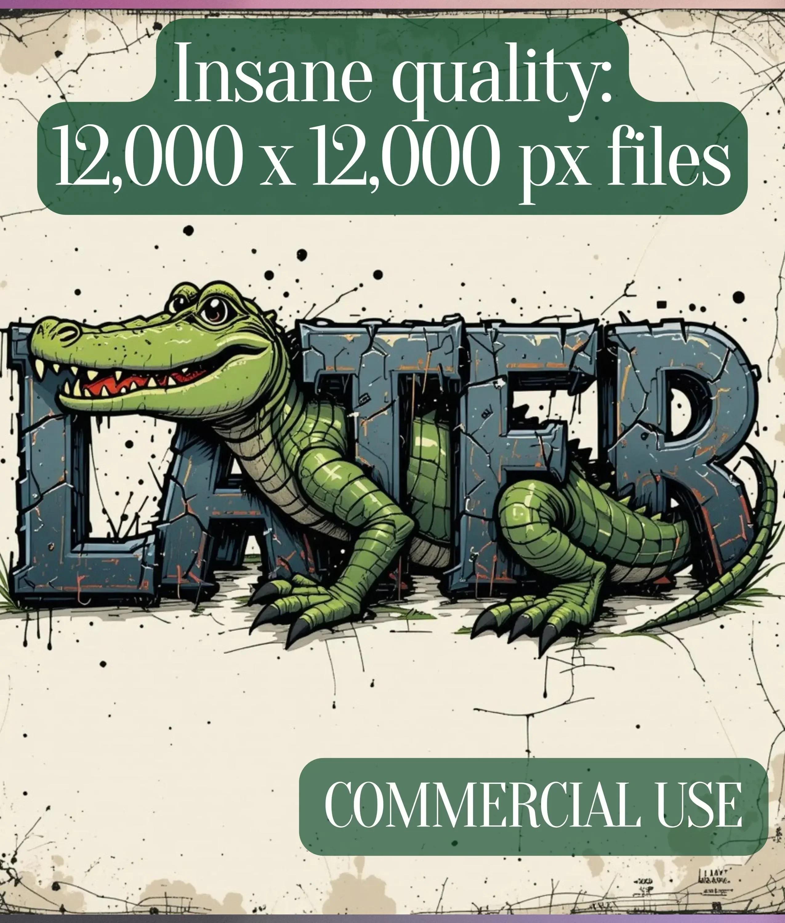 Retro Alligator SVG Bundle - Image 2