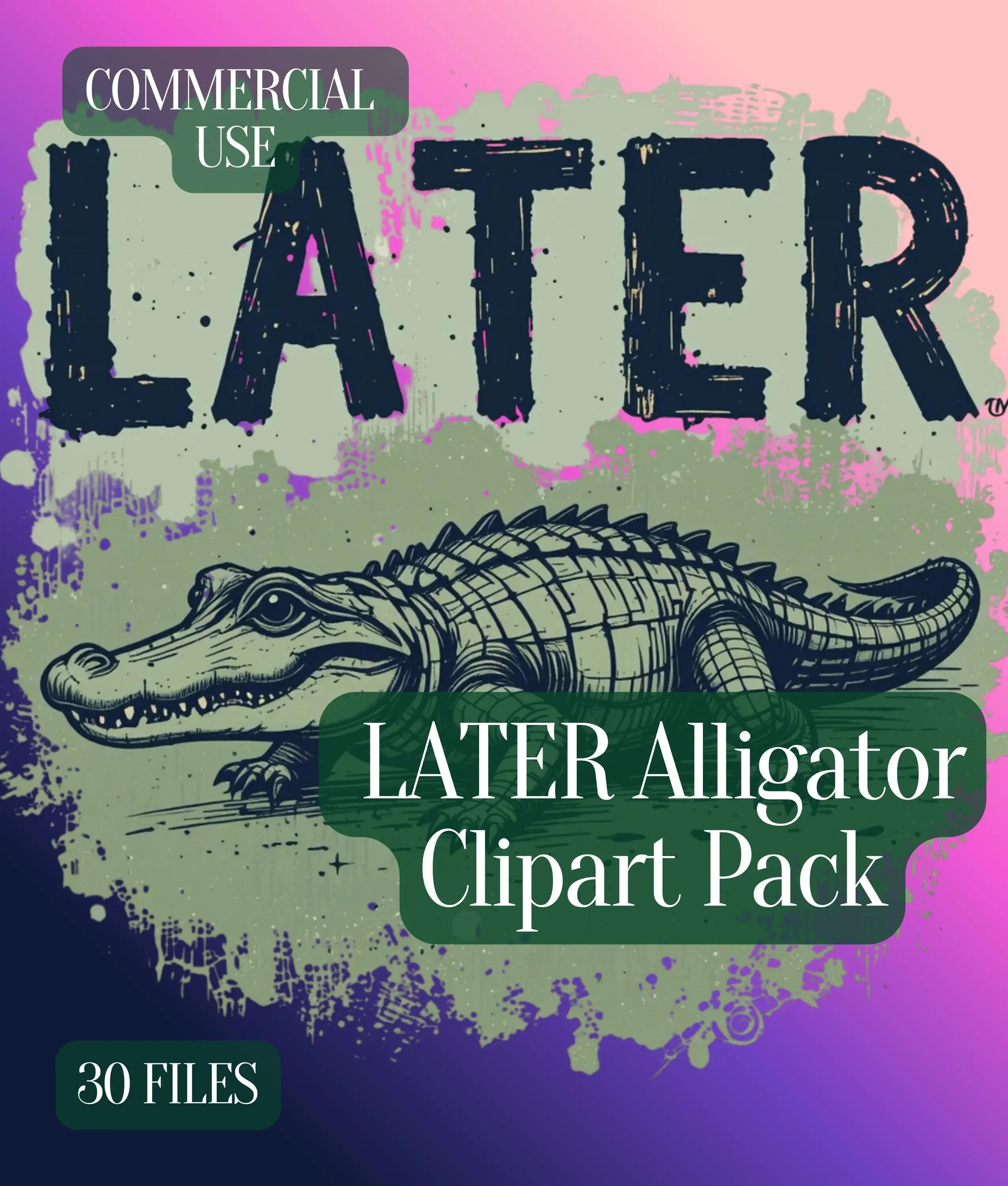 Retro Alligator SVG Bundle - Image 4