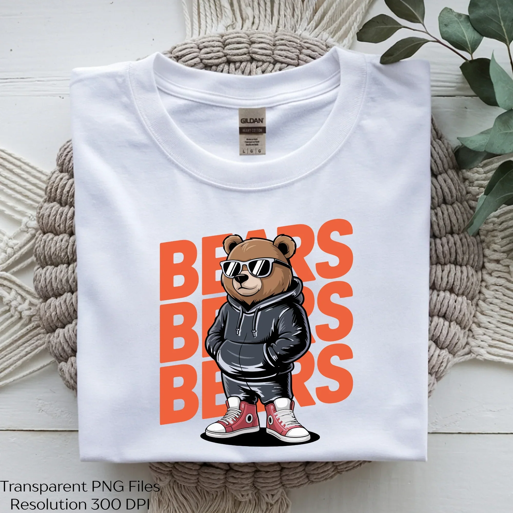Retro Bears Gift Clipart Bundle