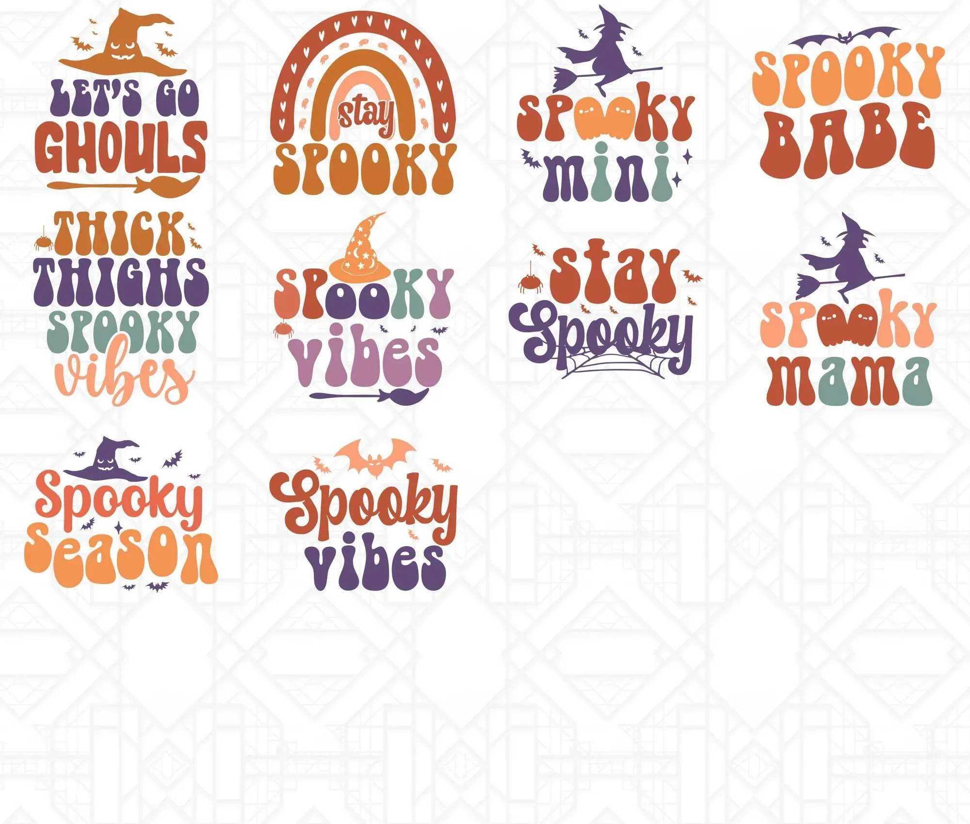 Retro Halloween Craft SVG - Image 2