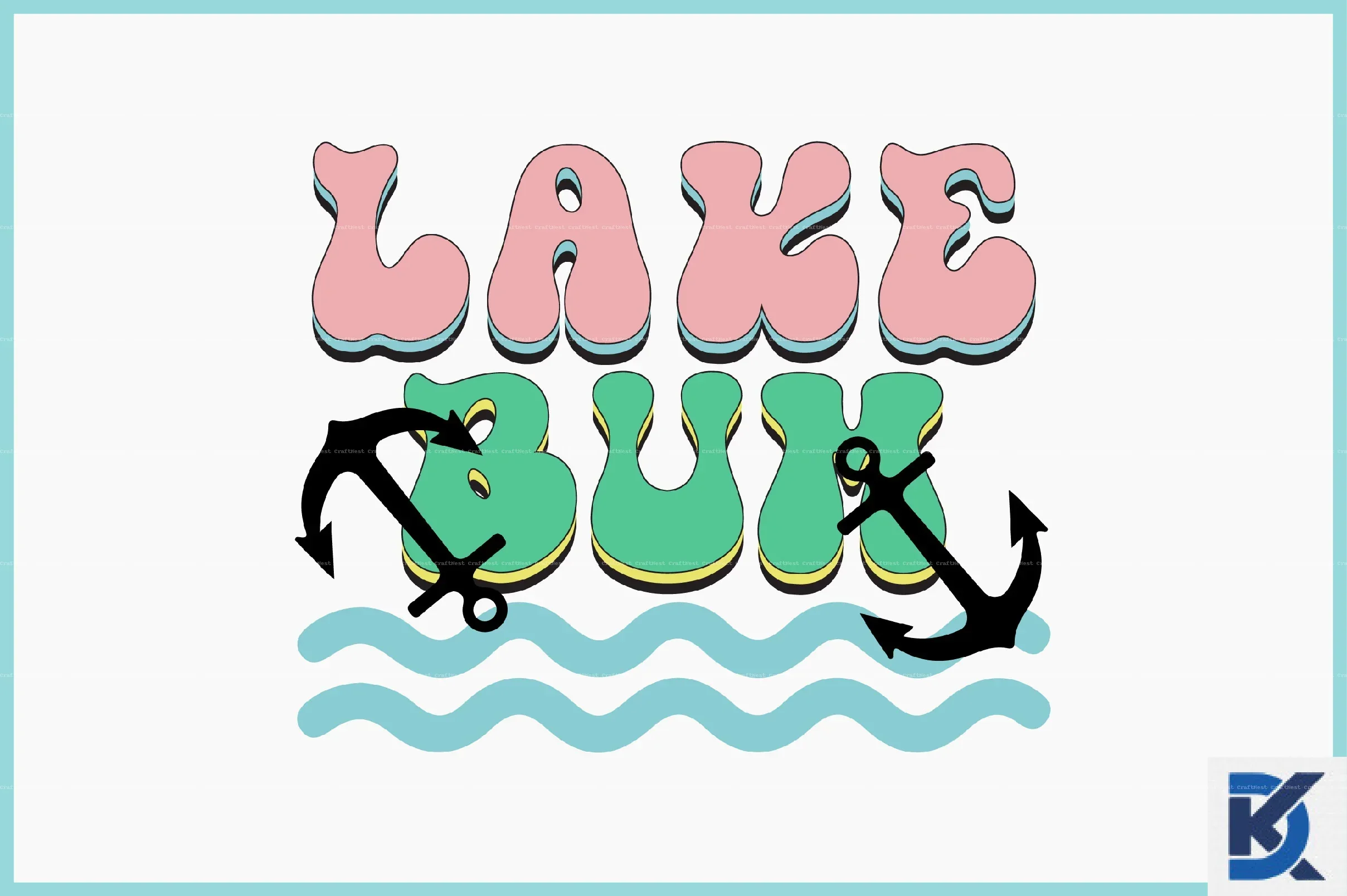 Retro Lake SVG Bundle - Image 15