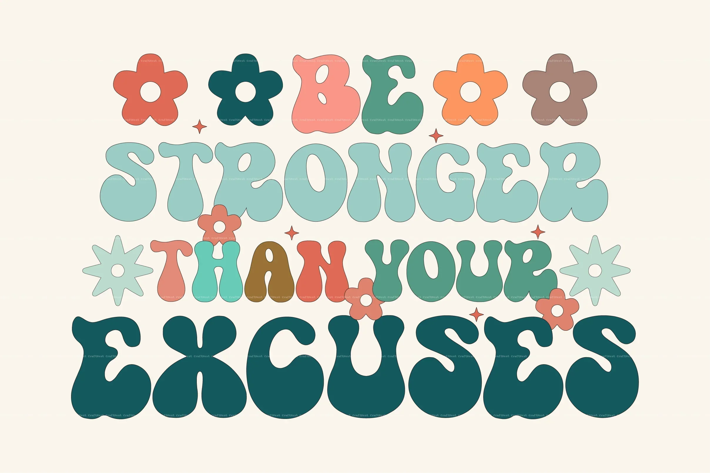 Retro Motivational SVG Bundle - Image 4