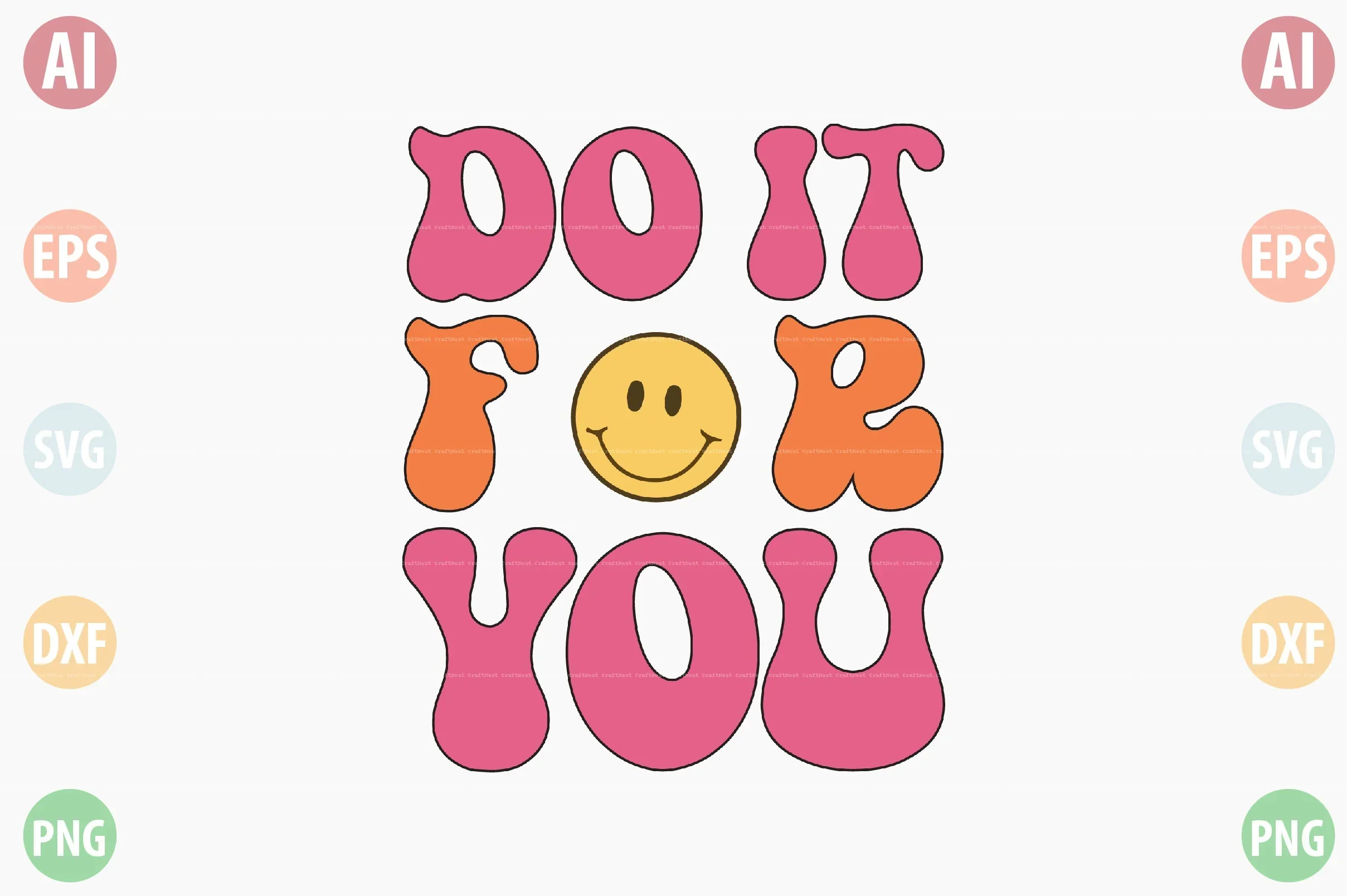 Retro Positivity Design SVG Bundle - Image 11