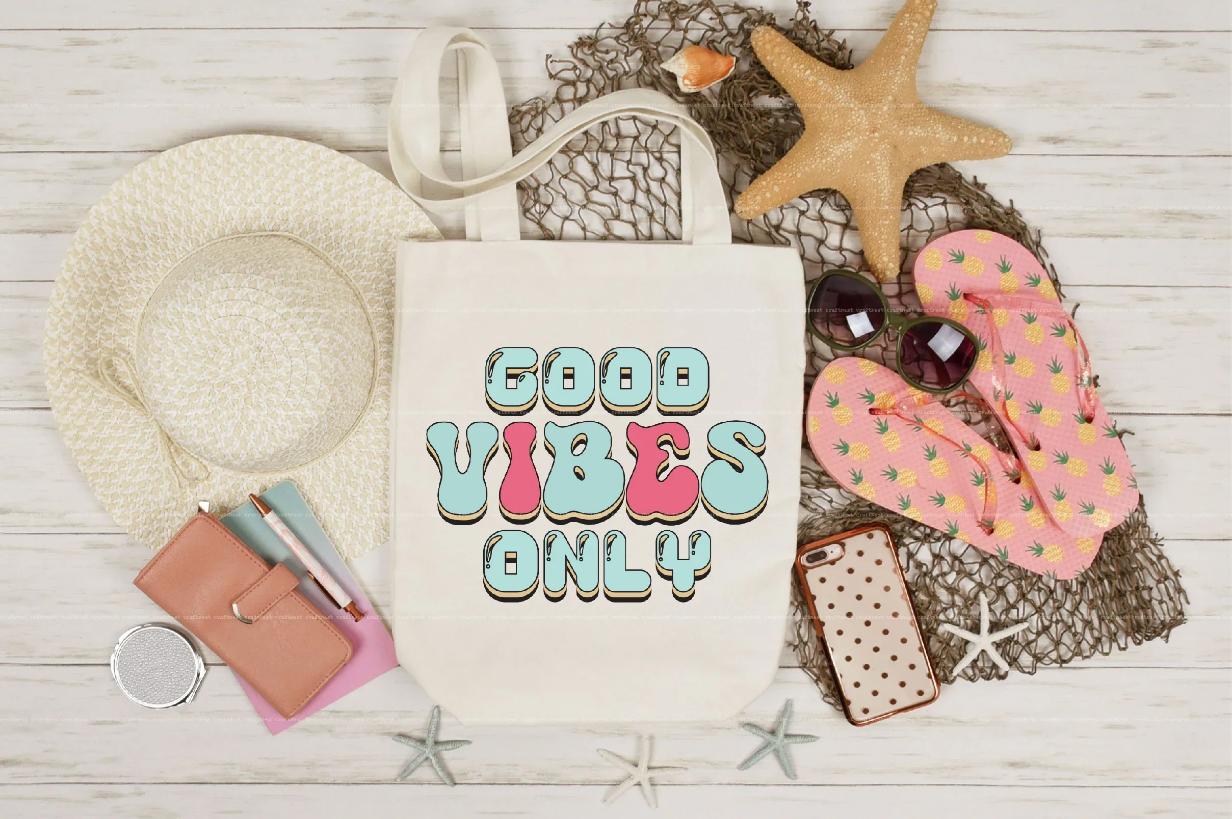 Retro Positivity Design SVG Bundle - Image 3