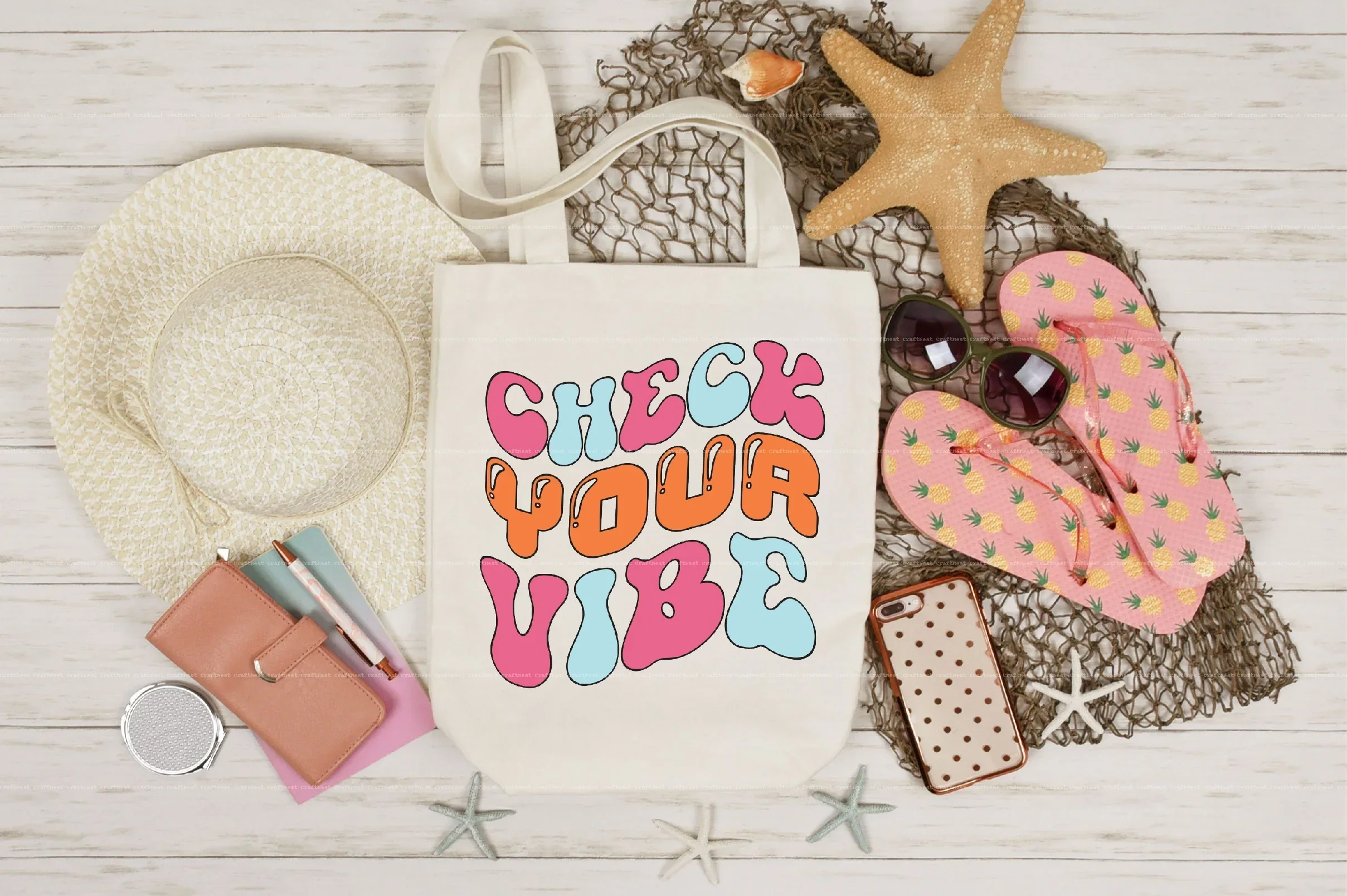 Retro Positivity Design SVG Bundle - Image 6