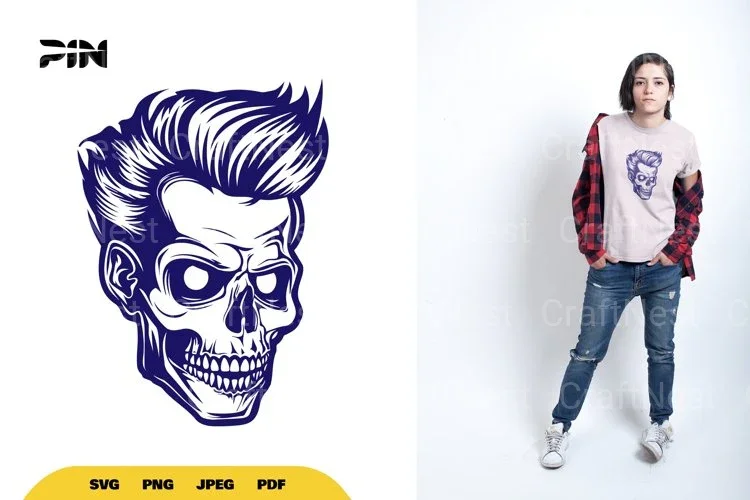 Retro Skull Halloween SVG Bundle