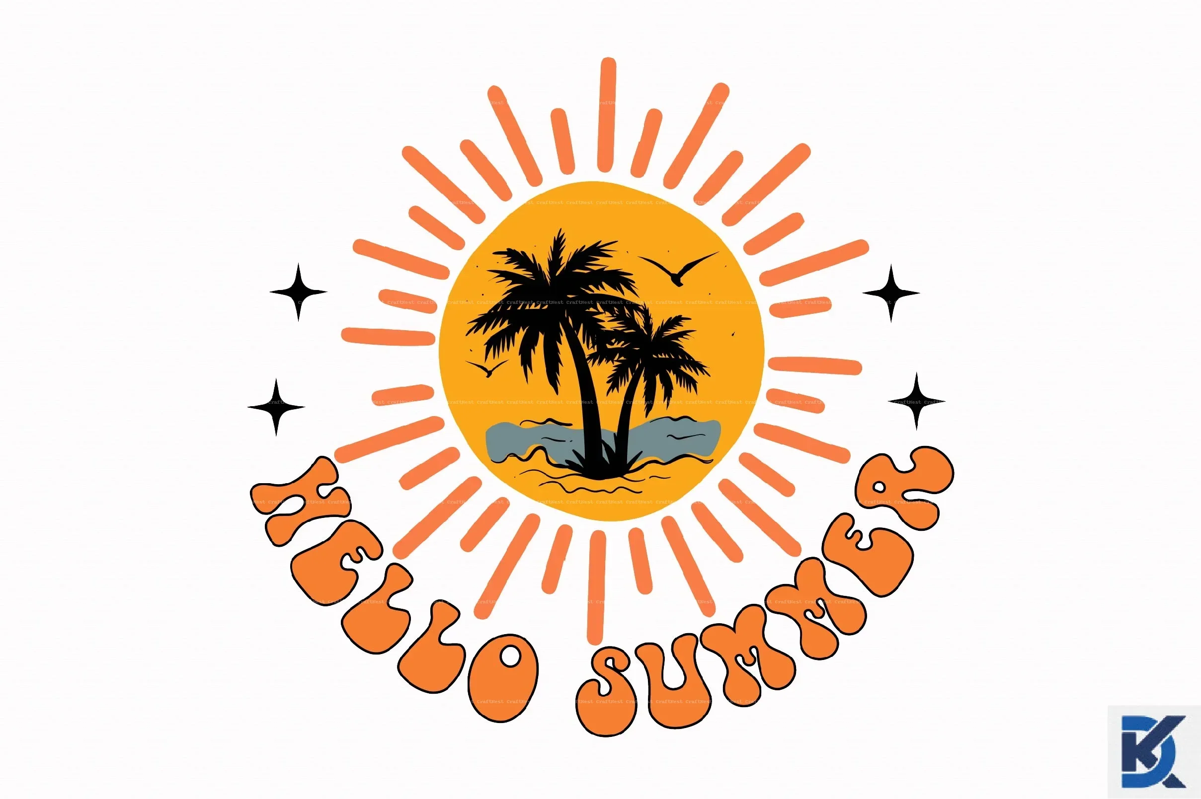 Retro Summer SVG Bundle - Image 13