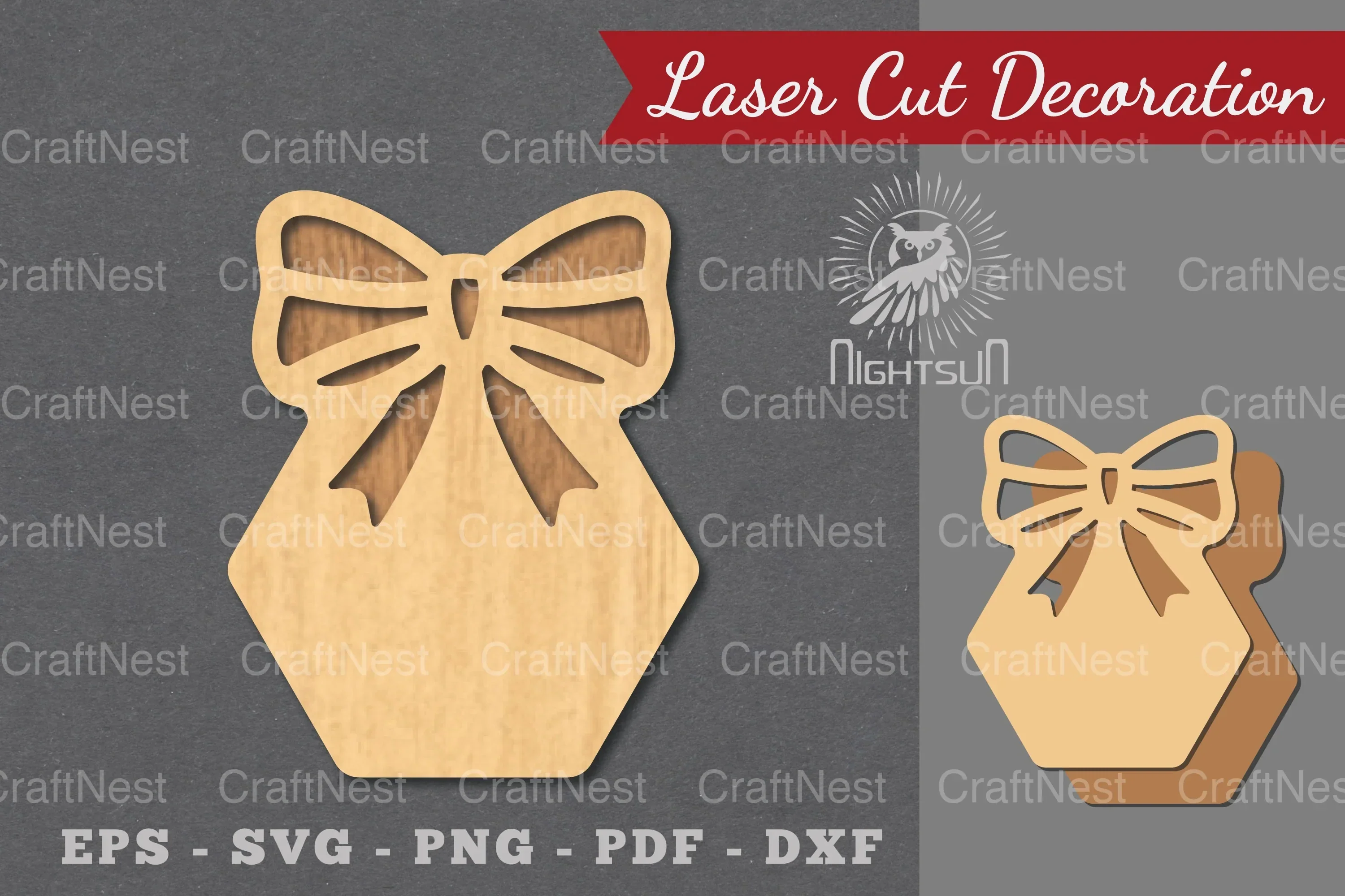 Ribbon Laser Cut Sign SVG Bundle