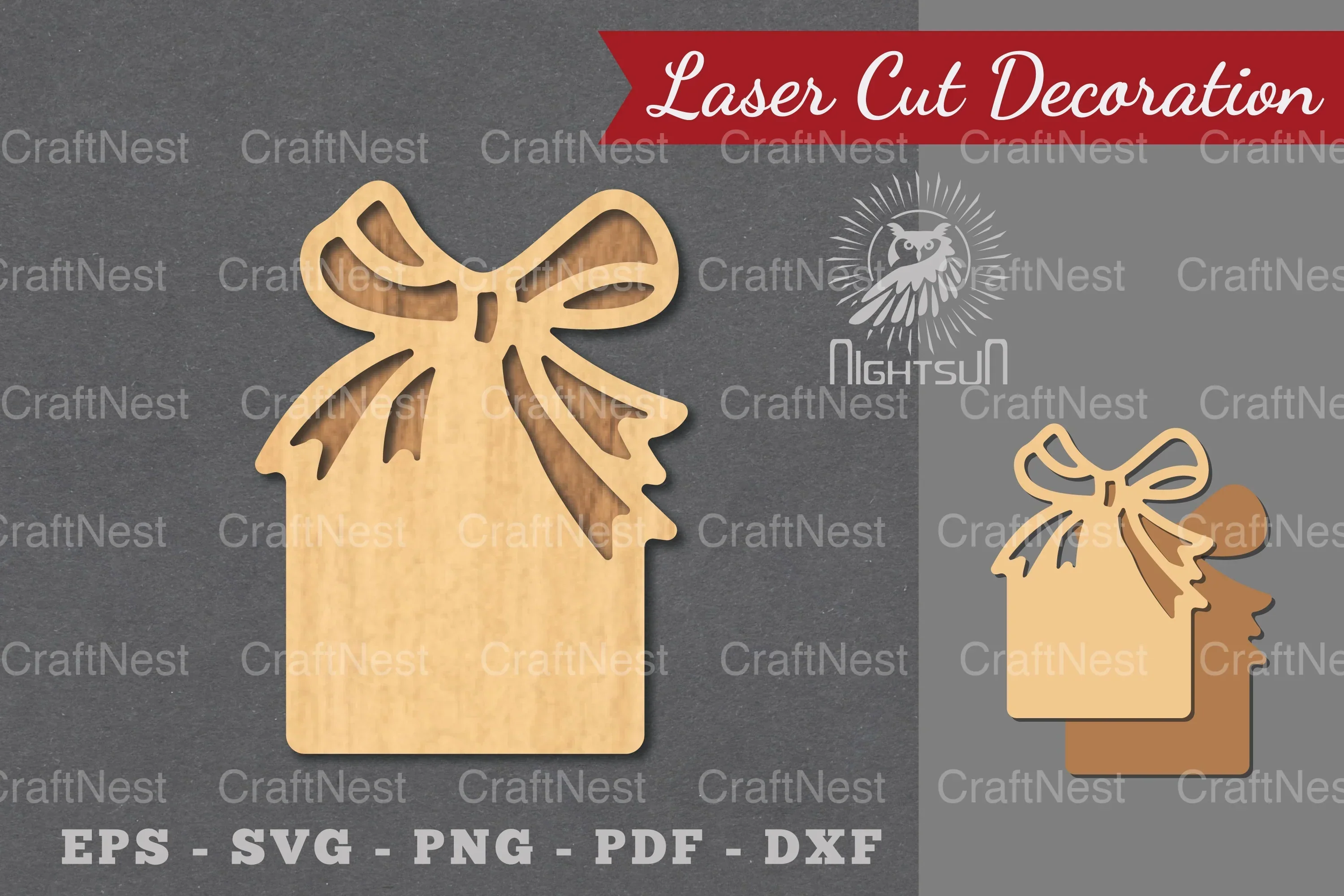 Ribbon Laser Cut Sign SVG Bundle