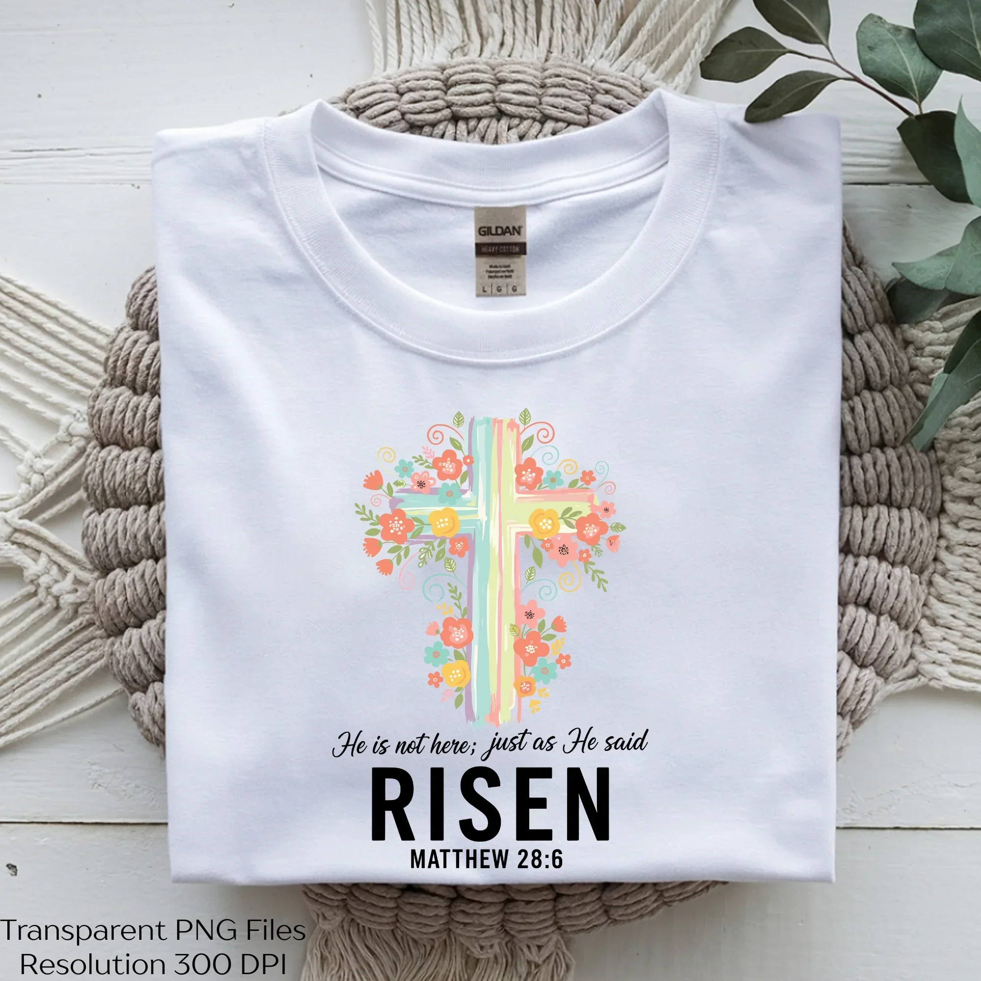 Risen Matthew Christian Floral SVG Bundle
