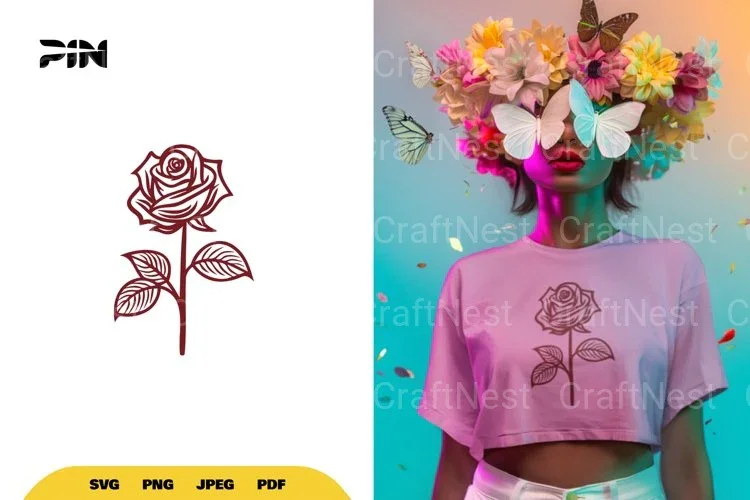 Rose Flower SVG Bundle