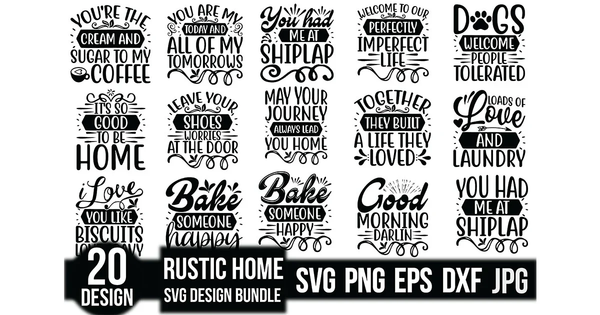 Rustic Home SVG Bundle - Image 3