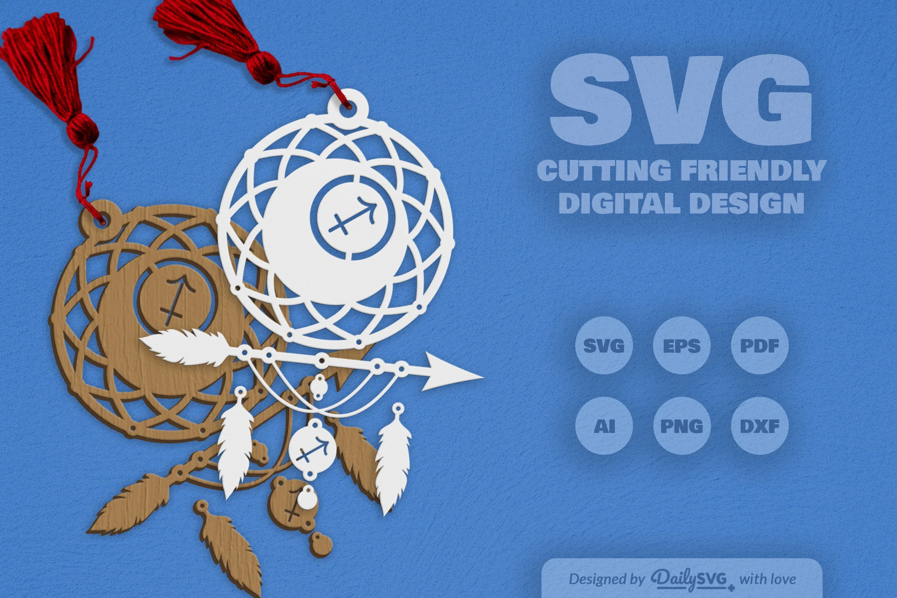 Sagittarius Dream Catcher Set SVG Bundle - Image 2