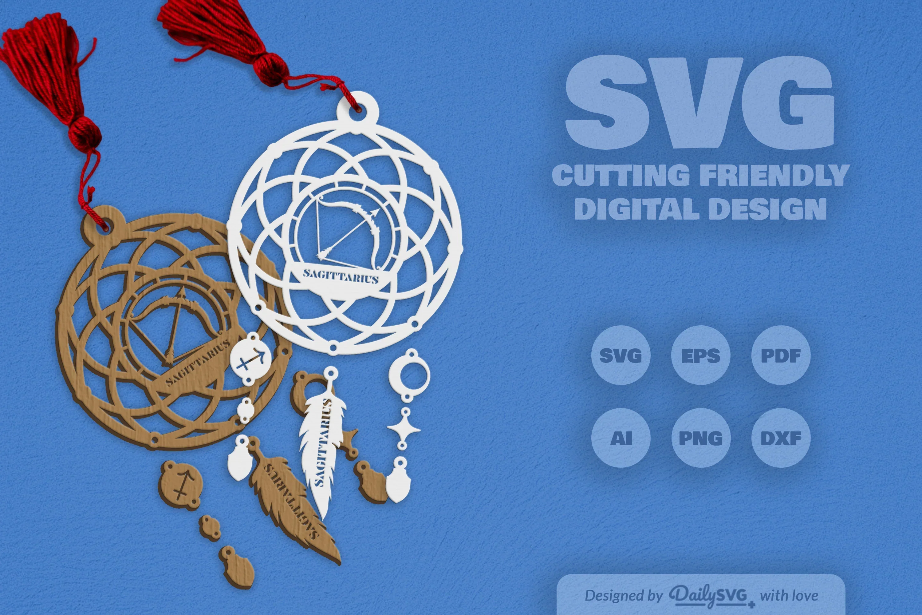 Sagittarius Dream Catcher Set SVG Bundle - Image 2