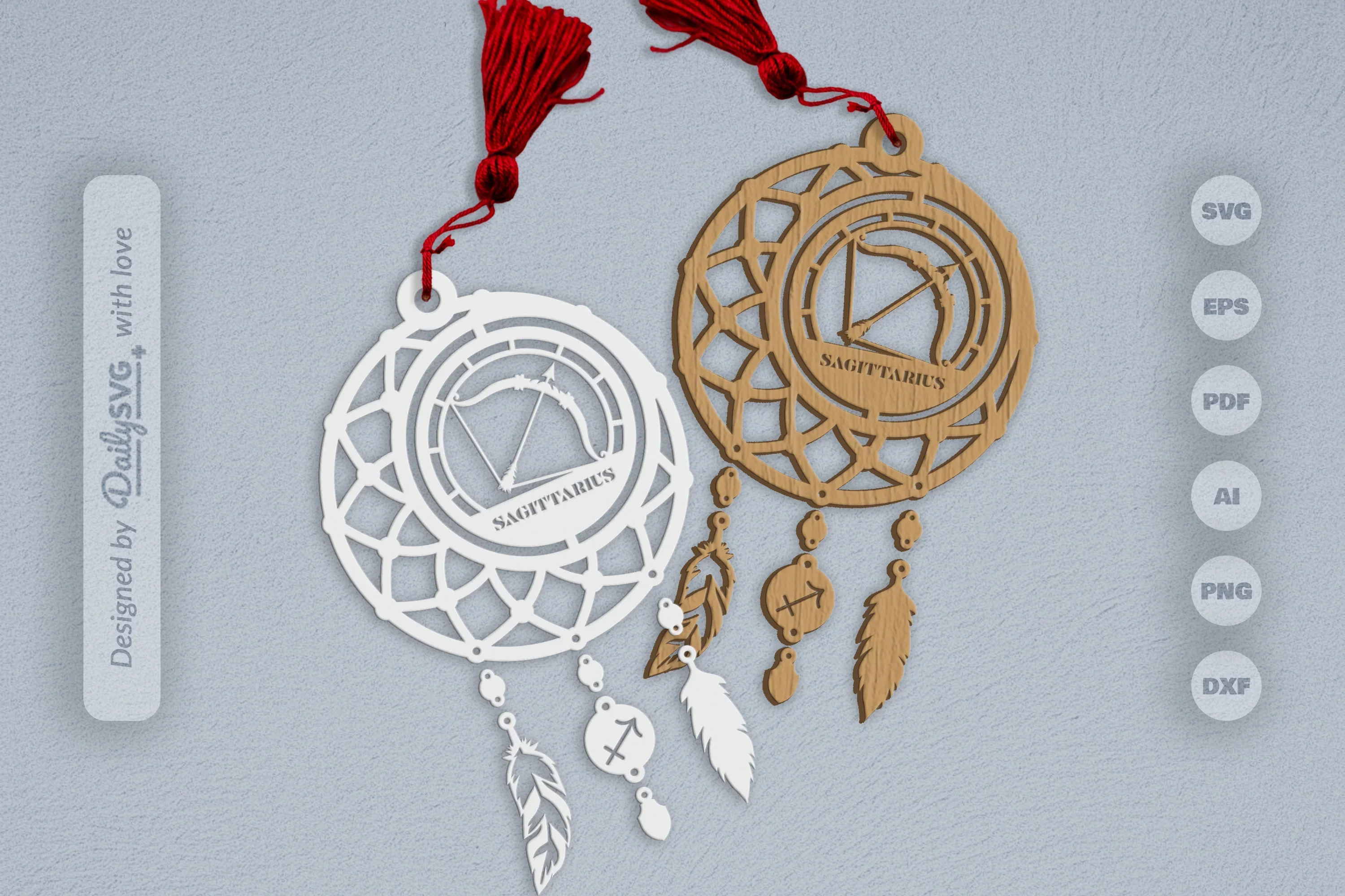 Sagittarius Dream Catcher Set SVG Bundle